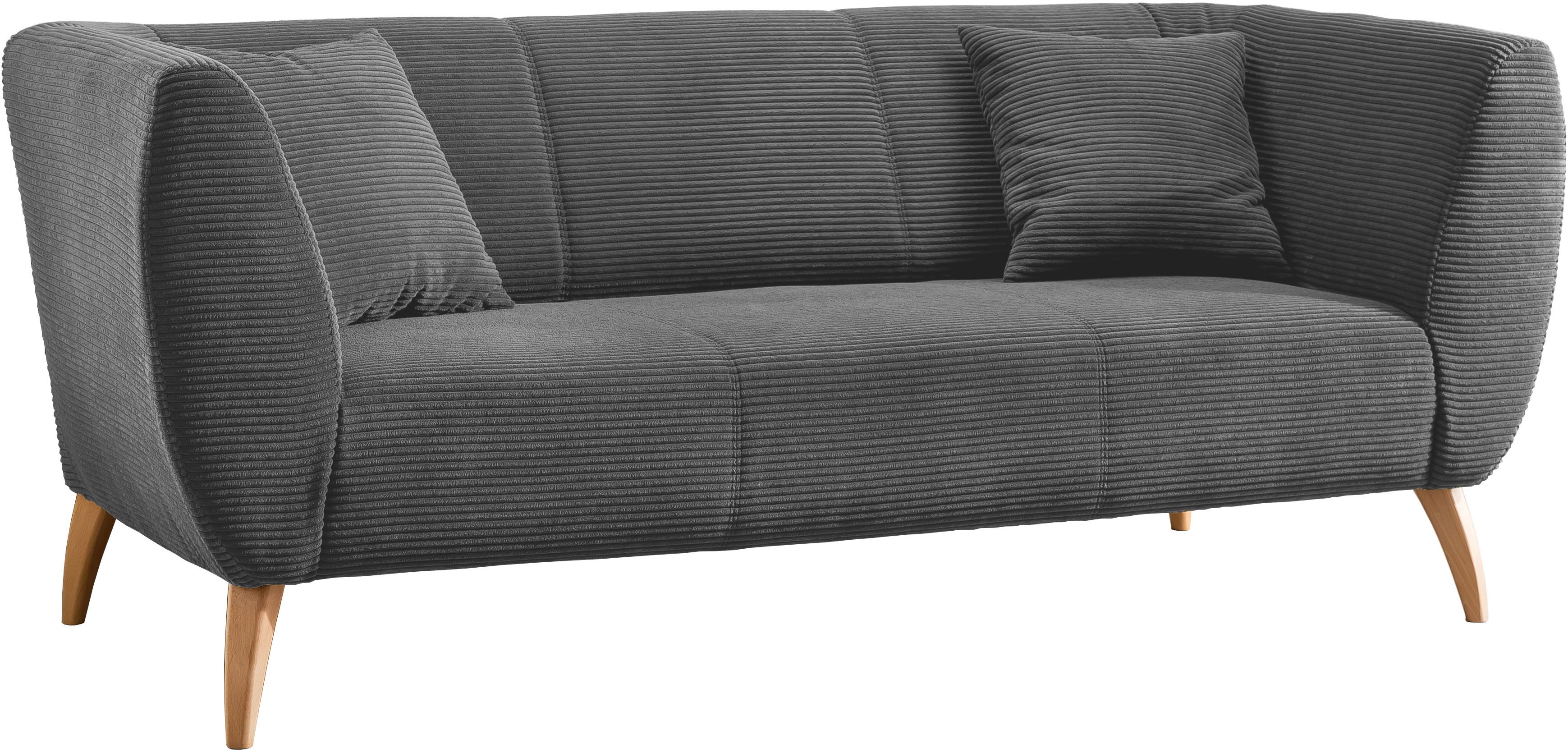 INOSIGN 3-zitsbank twee verschillende pootkleuren naar keuze