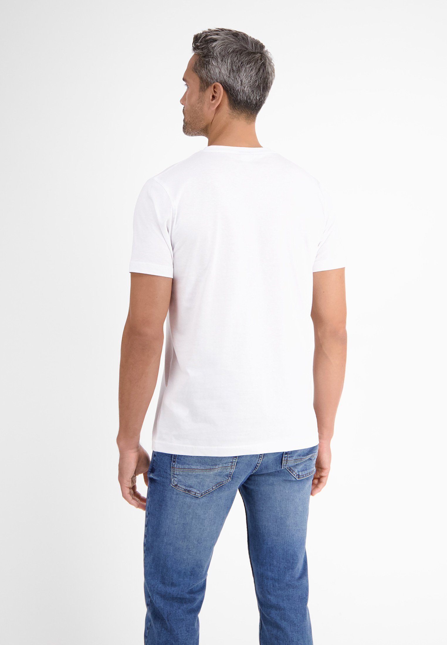 Lerros T-shirt LERROS dubbelpack T-shirt ronde hals in premium katoenkwaliteit