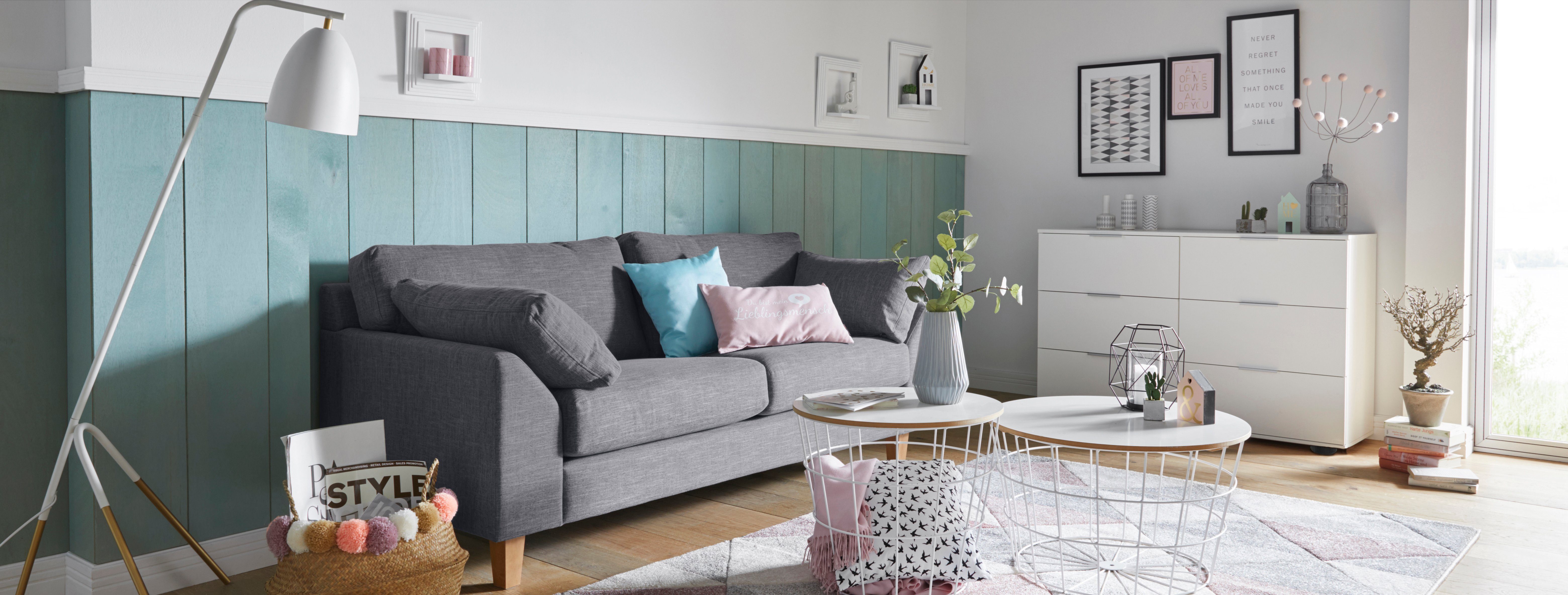 Brilliant Leuchten Staande lamp Carlyn 163 cm hoogte, e27 max. 60 w, met witte stoffen kap, hout / metaal/textiel