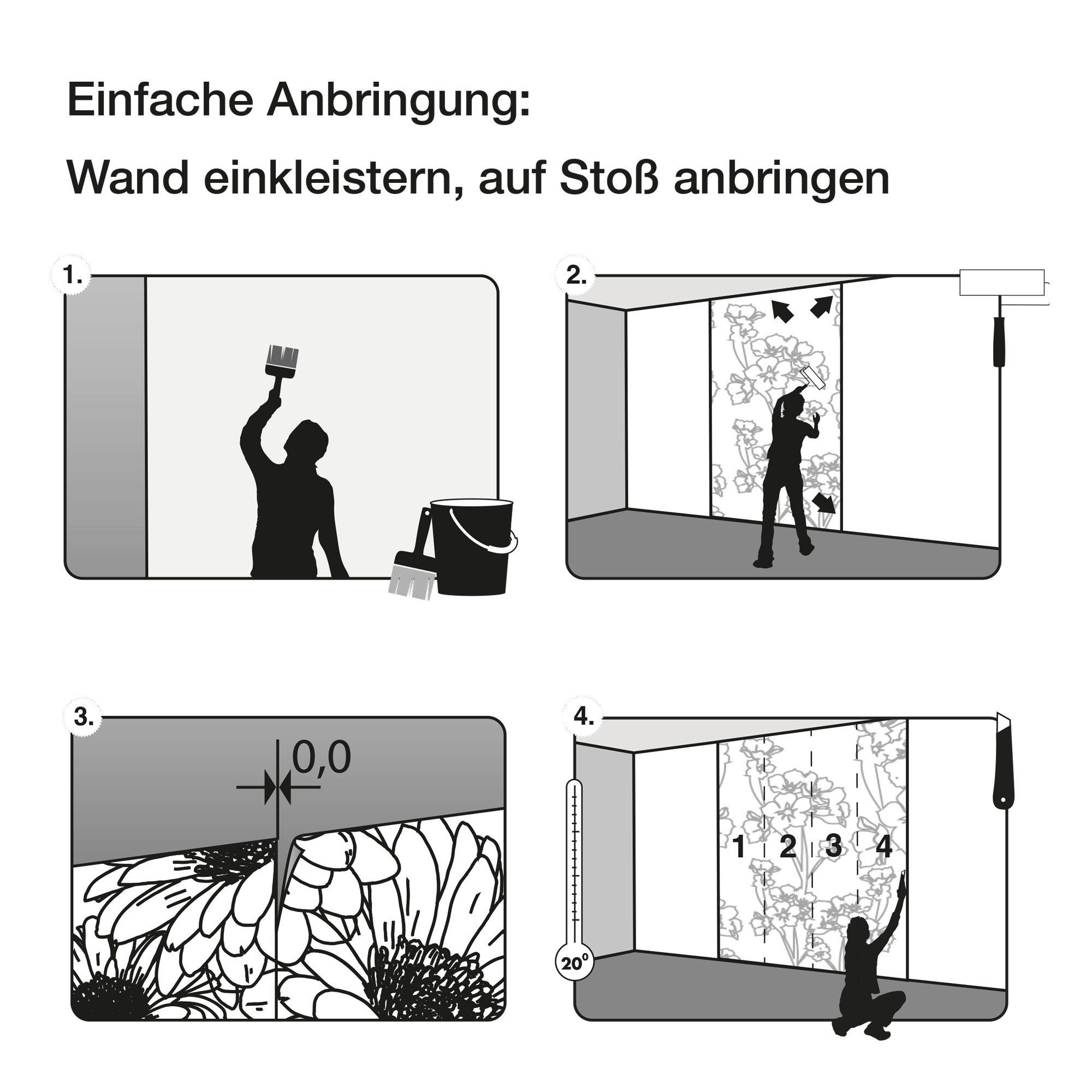 Komar Fotobehang Digitale print vlies - Hazy Hills - Afmeting 400 x 250 cm (1 stuk)