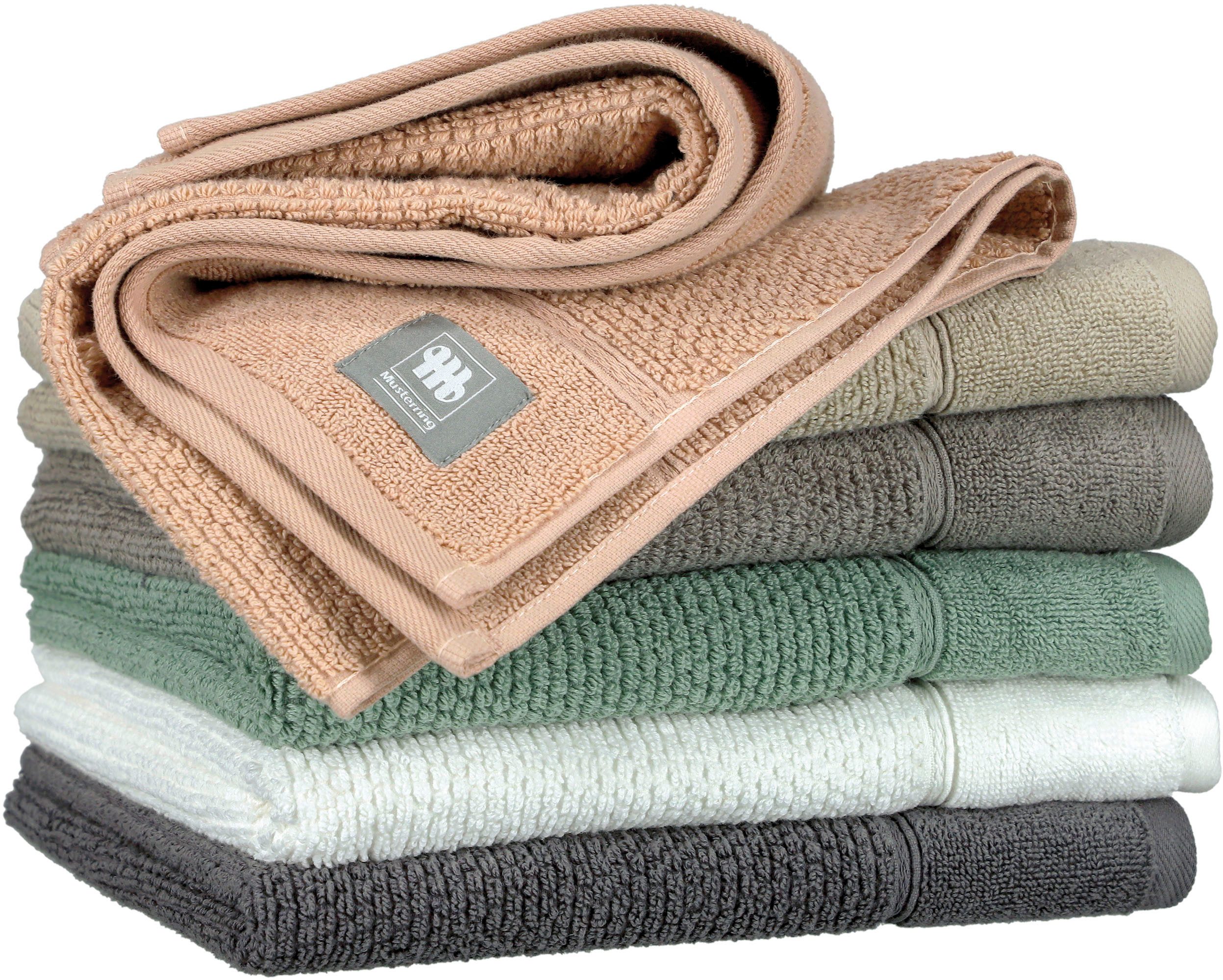 Musterring Handdoek Solid huidvriendelijke airtouch kwaliteit (1 stuk)