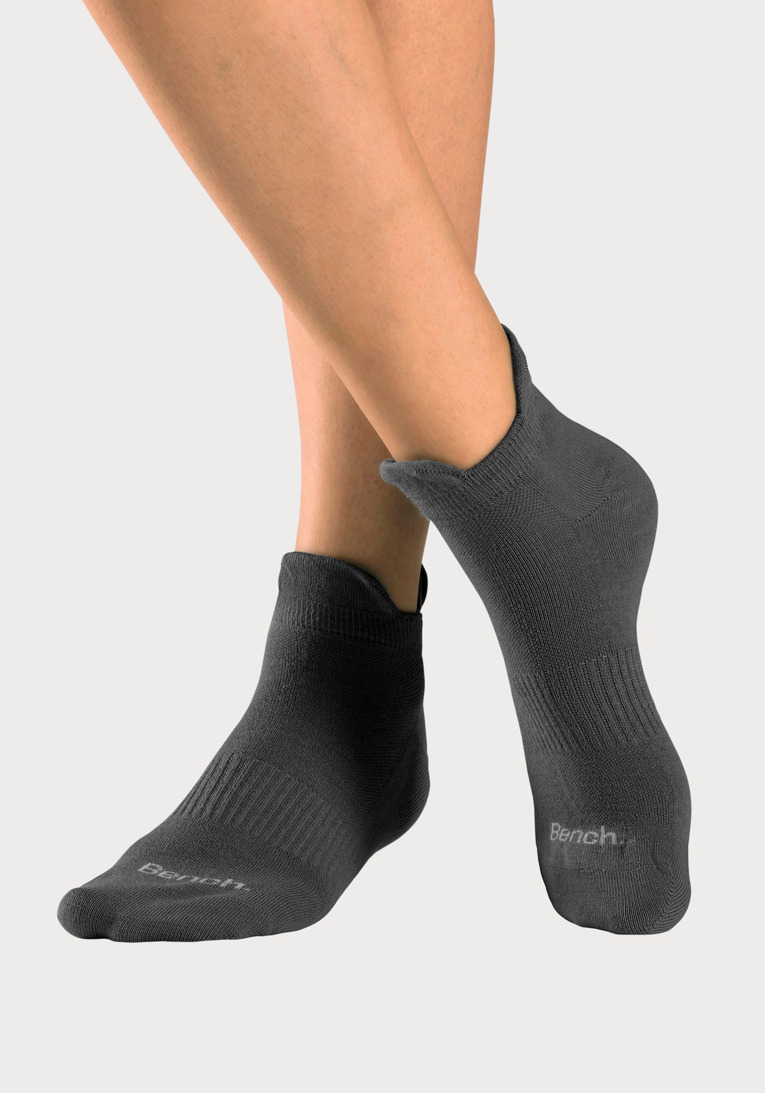 Bench. Sneakersokken met fijne mesh constructie en middenvoetrubber (set, 6 paar)