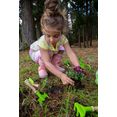 everearth kinder-tuinset tuintas met gereedschap fsc-hout uit duurzaam beheerde bossen (set, 5-delig) groen