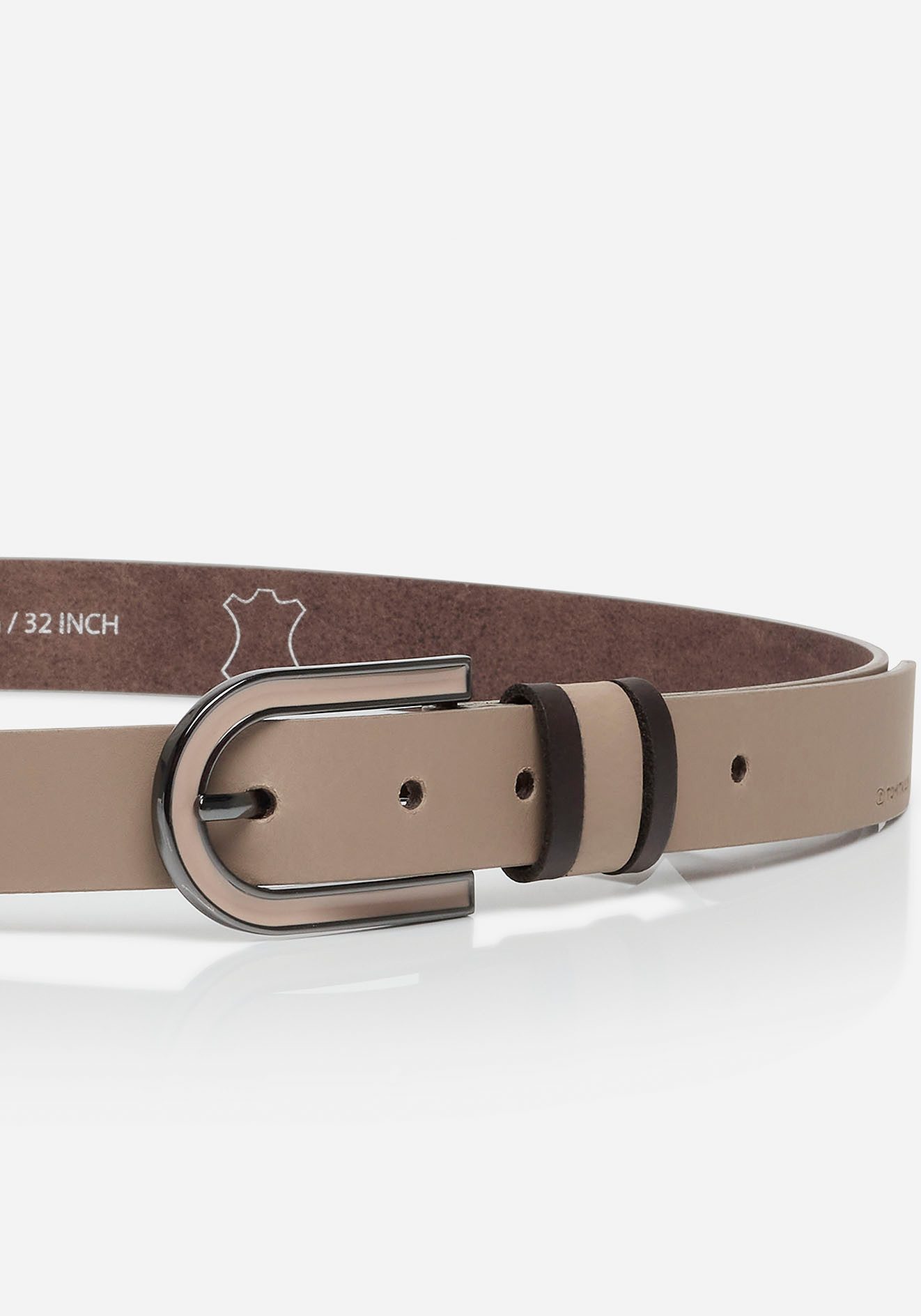 Tom Tailor Leren riem TTSHINEAD 2,5 cm brede damesriem, must-have voor lente en zomer