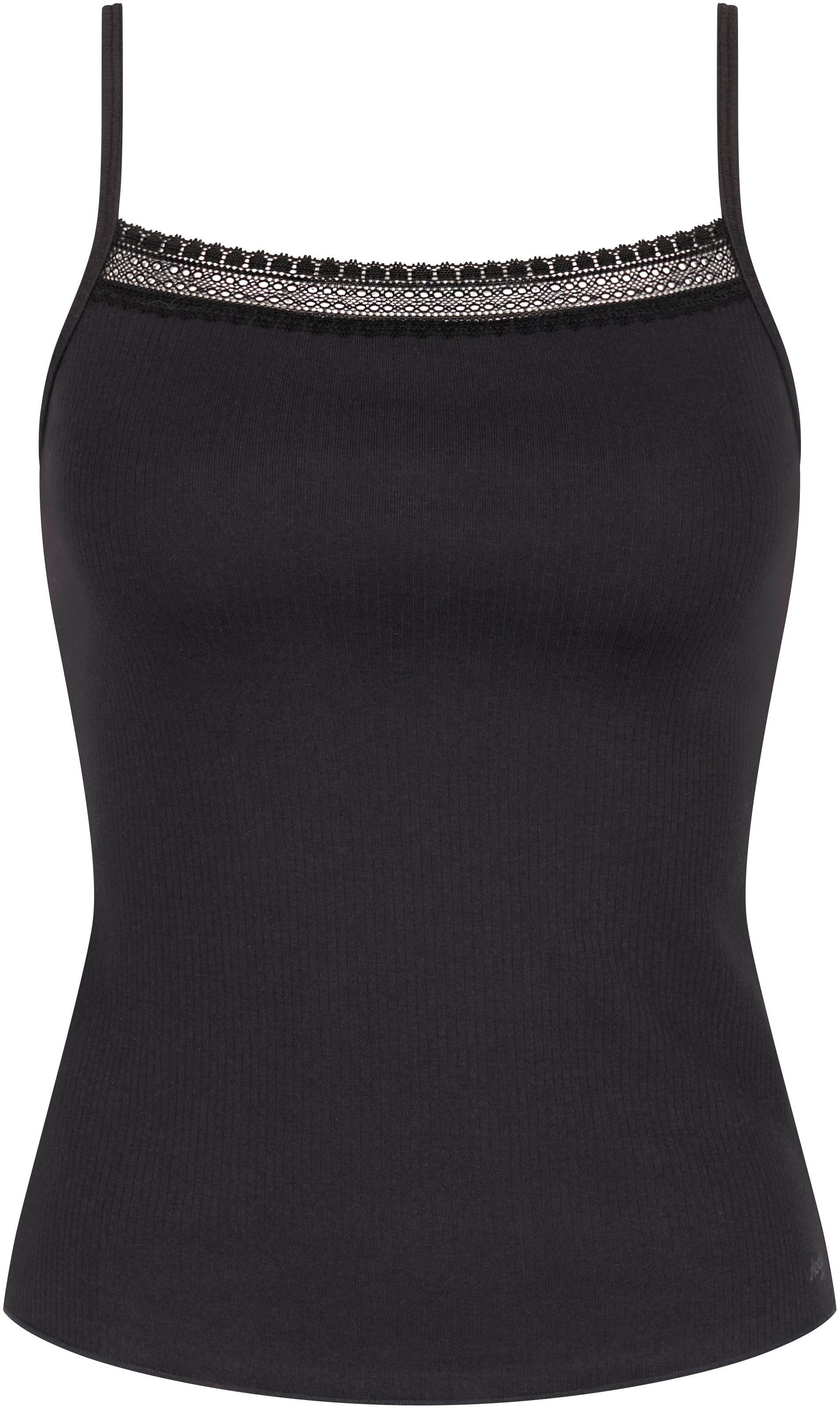 Sloggi Top met spaghettibandjes GO Ribbed Spaghetti Top met fijne tonale strepen