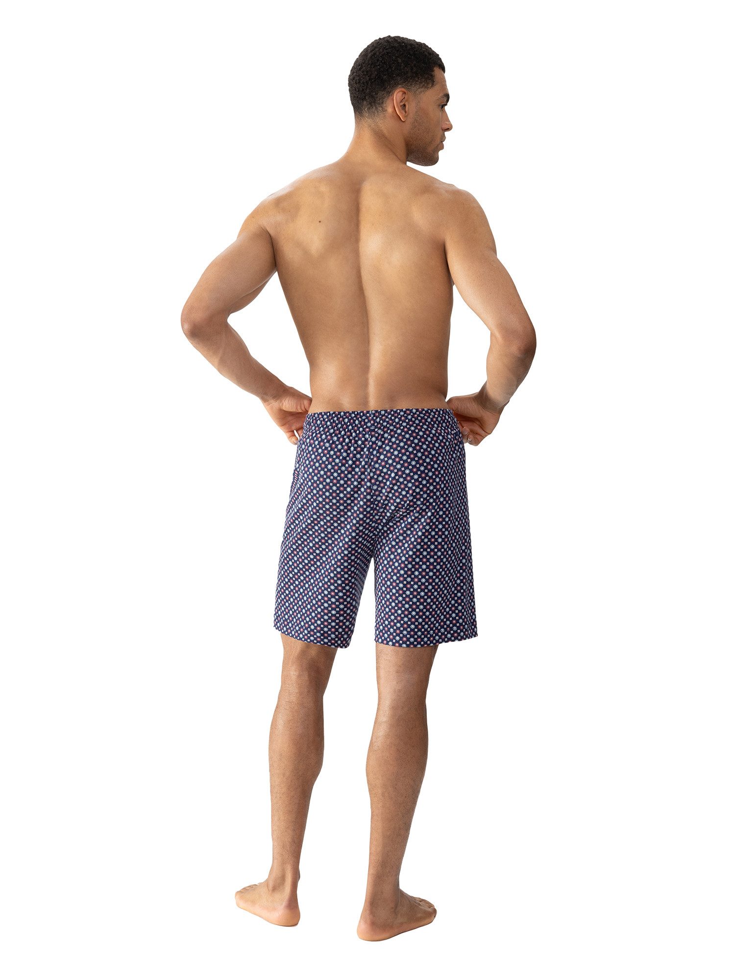 Mey Pyjamashort Tie Minimal Comfortband met trekkoord