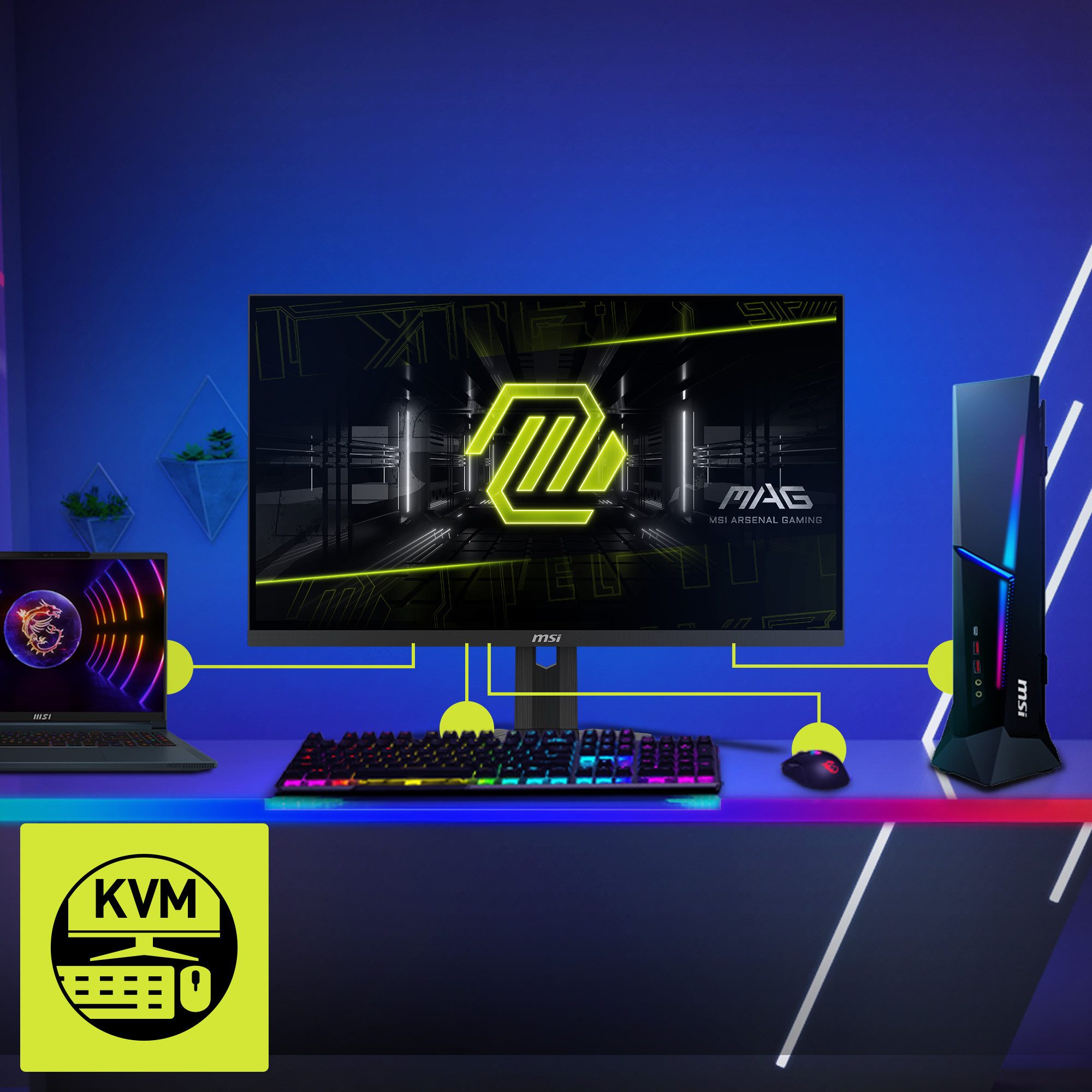 MSI Gaming-monitor MAG 274QRF QD E2, 69 cm / 27", WQHD