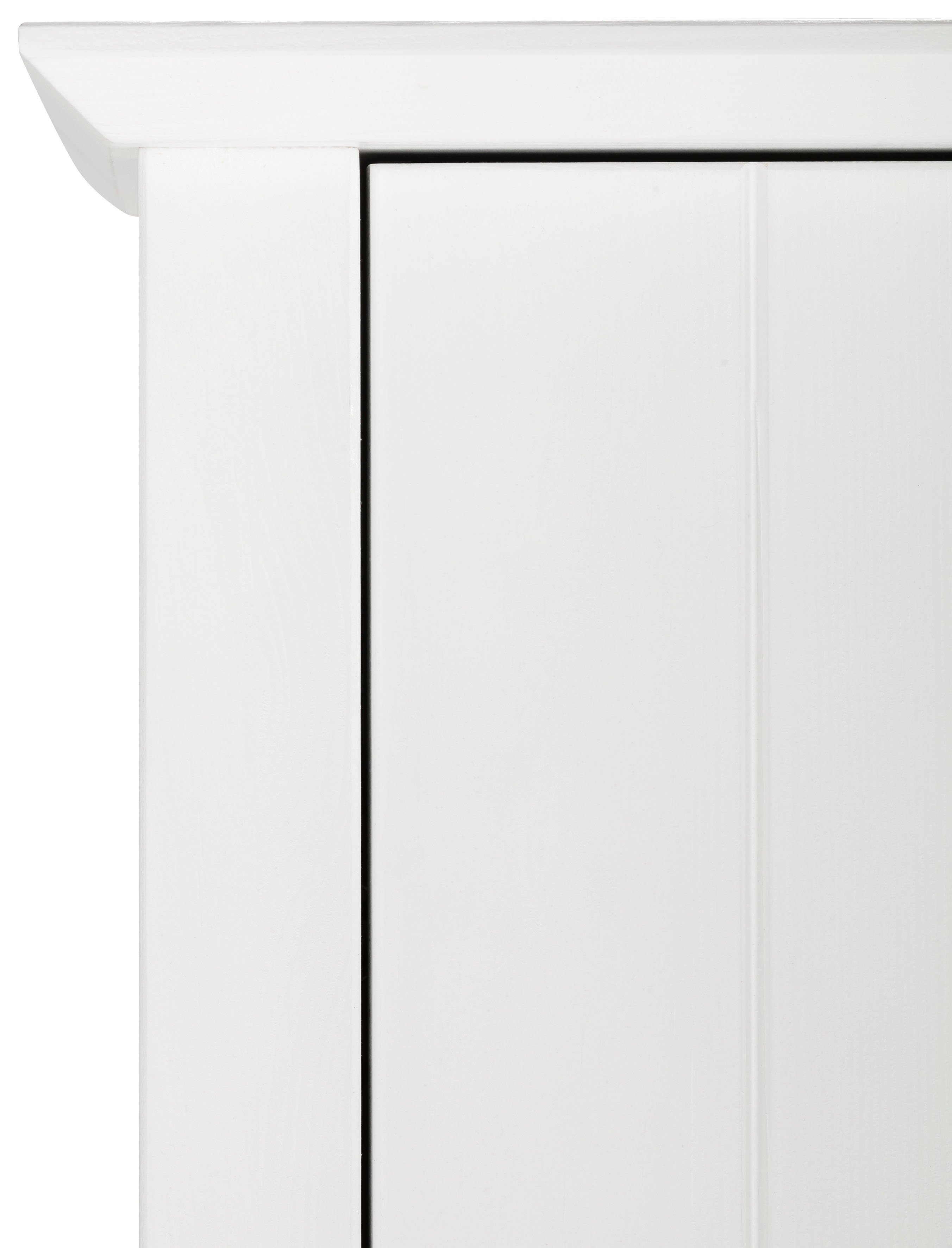 Home affaire Hoge kast Vili Badkamerkast, hoogte 175 cm, 2 lades, 3 deuren, van massief hout