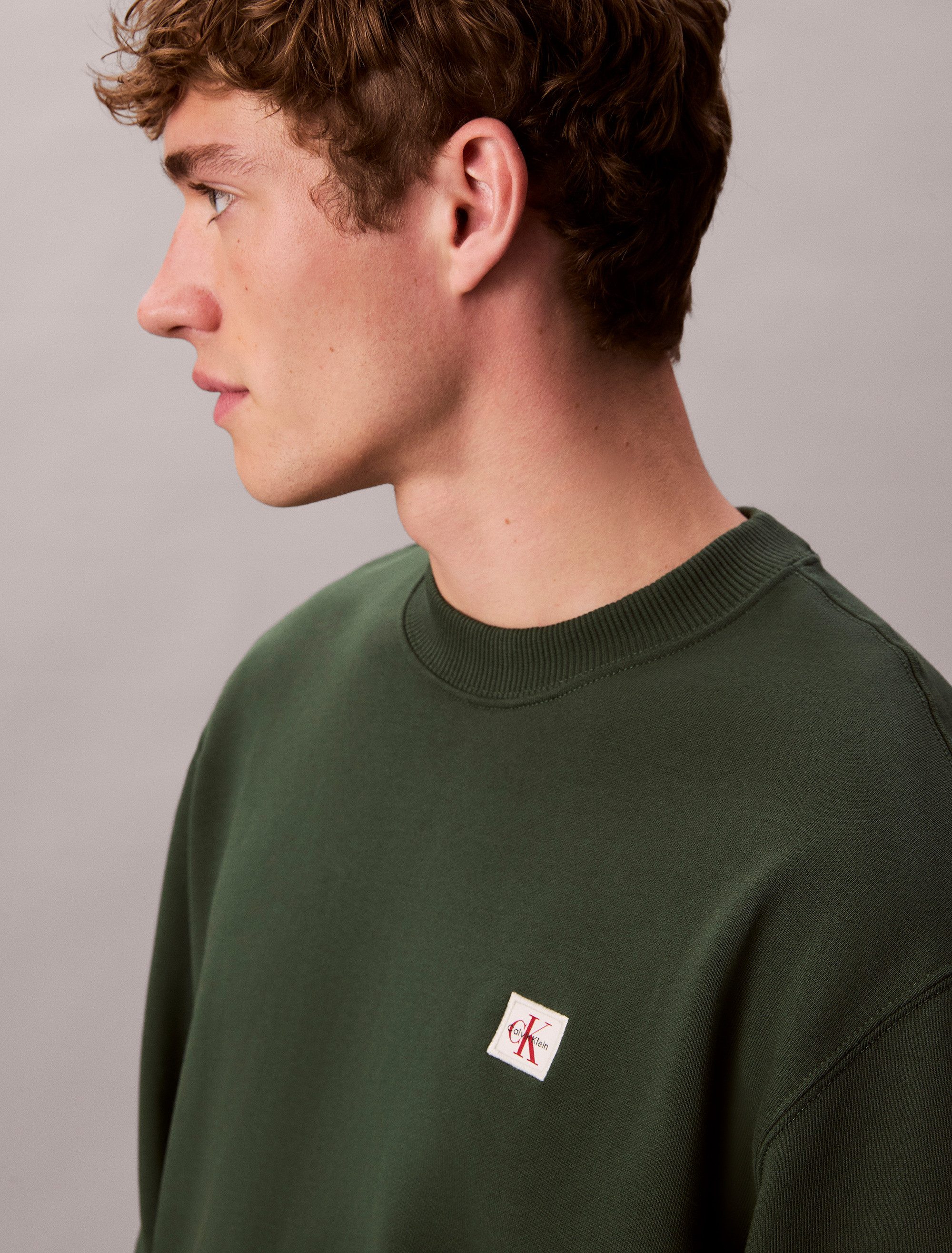 Calvin Klein Sweatshirt 400GSM TRRY BDG CRWN