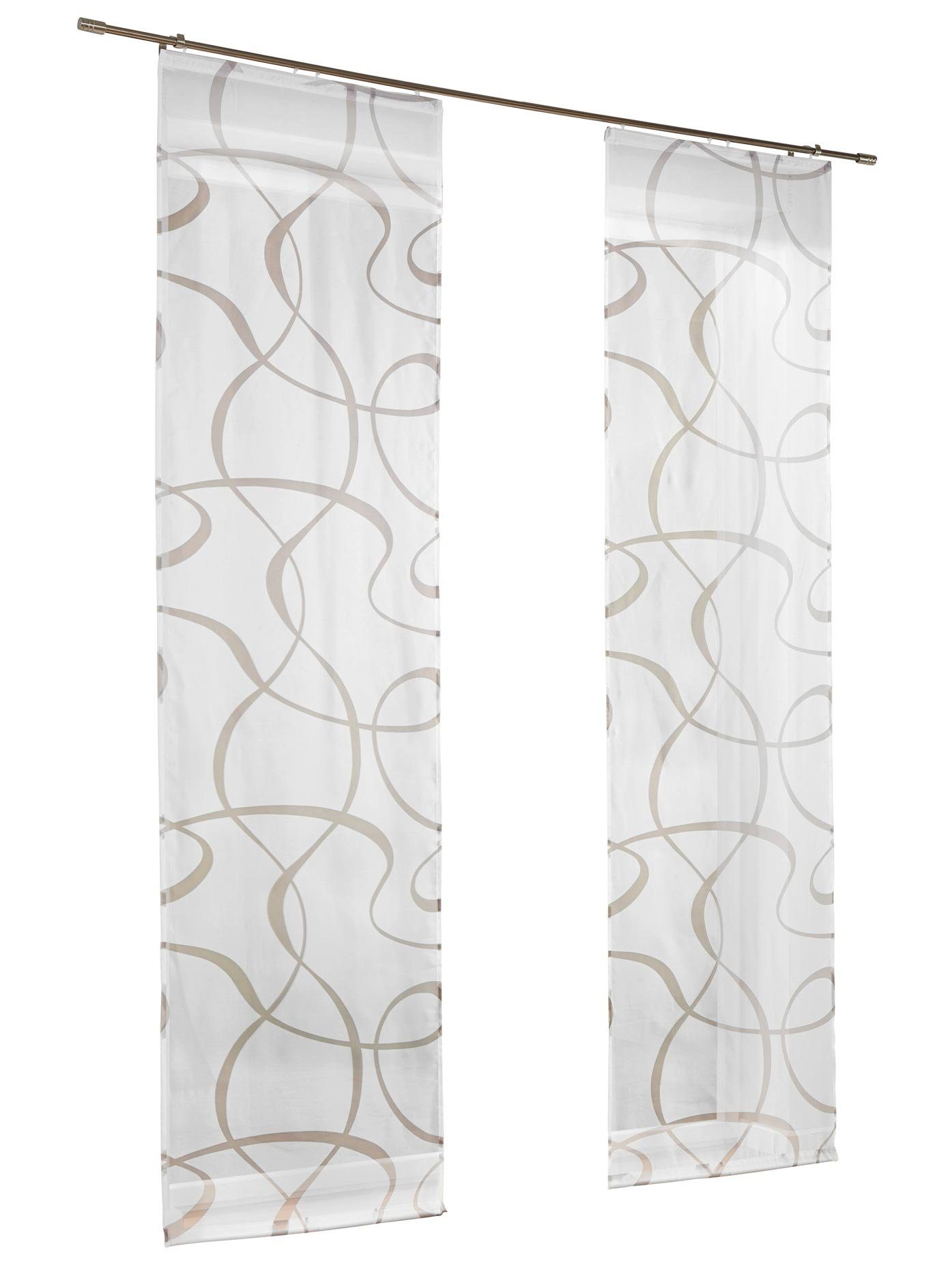 heine home Paneelgordijn (1 stuk) paneelgordijnen maat 60 cm x 225 cm wit