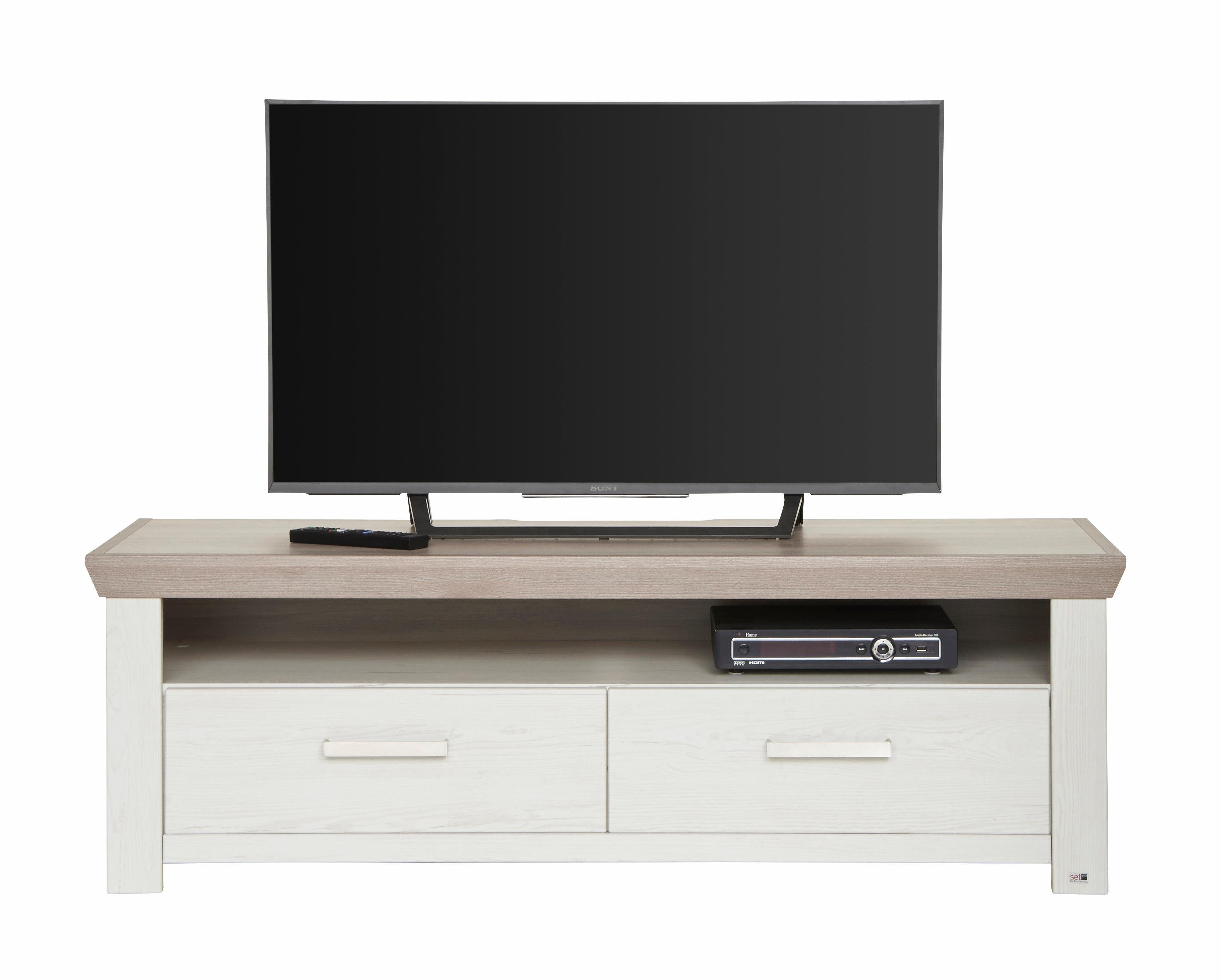 set one by Musterring Tv-meubel York Type 31, met 2 laden, verlichting optioneel, breedte 140 cm