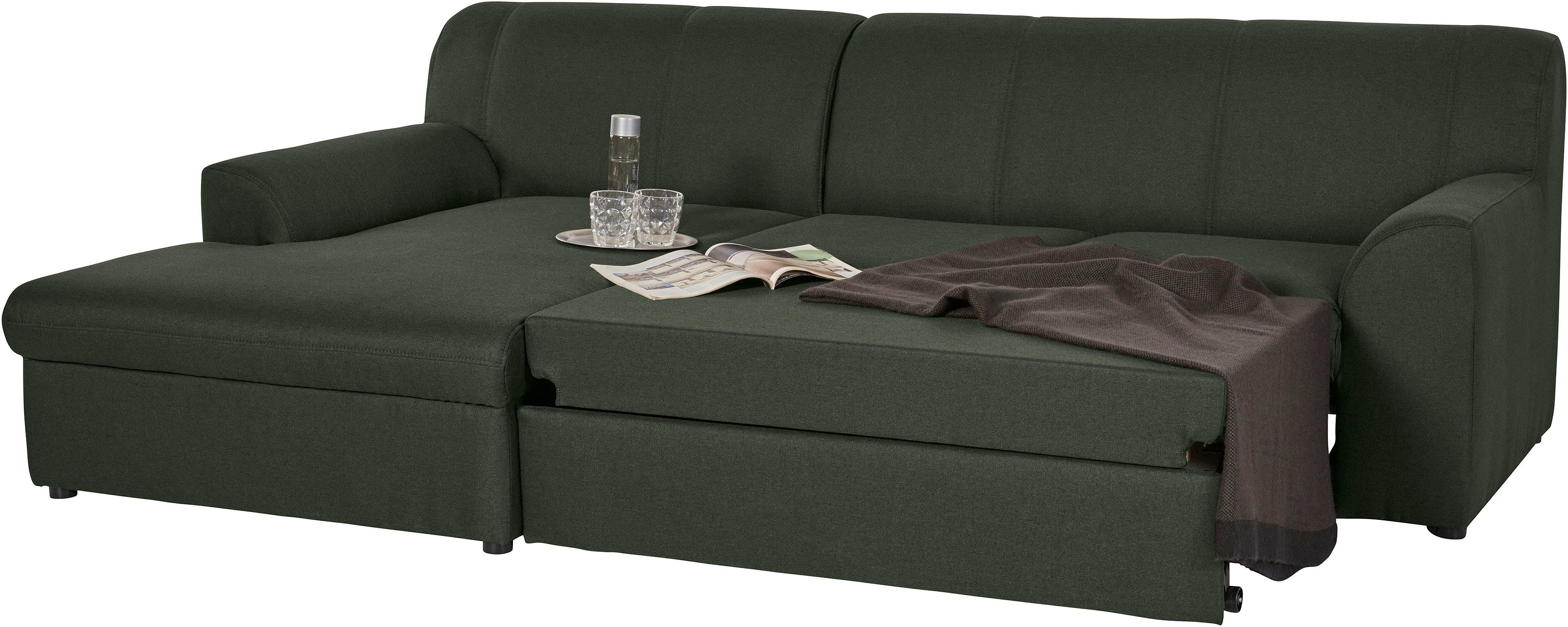 DOMO collection Hoekbank Topper, elegant en tijdloos, compacte afmetingen 245/155cm, L-vorm