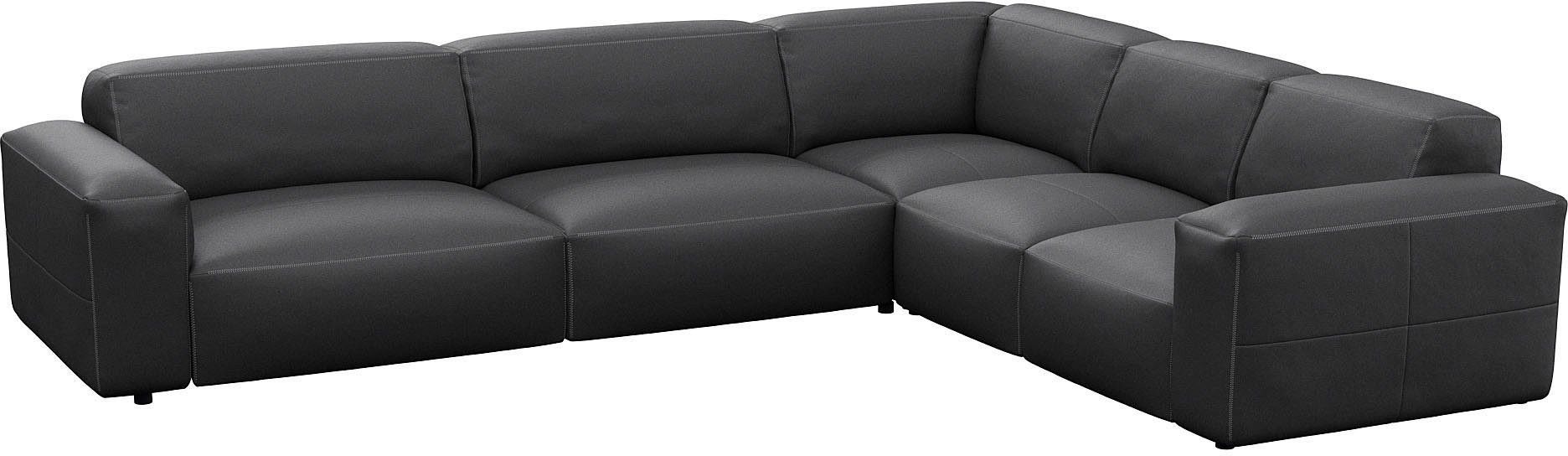 FLEXLUX Hoekbank Lucera, super comfortabel door hoogwaardige zitconstructie met koudschuim