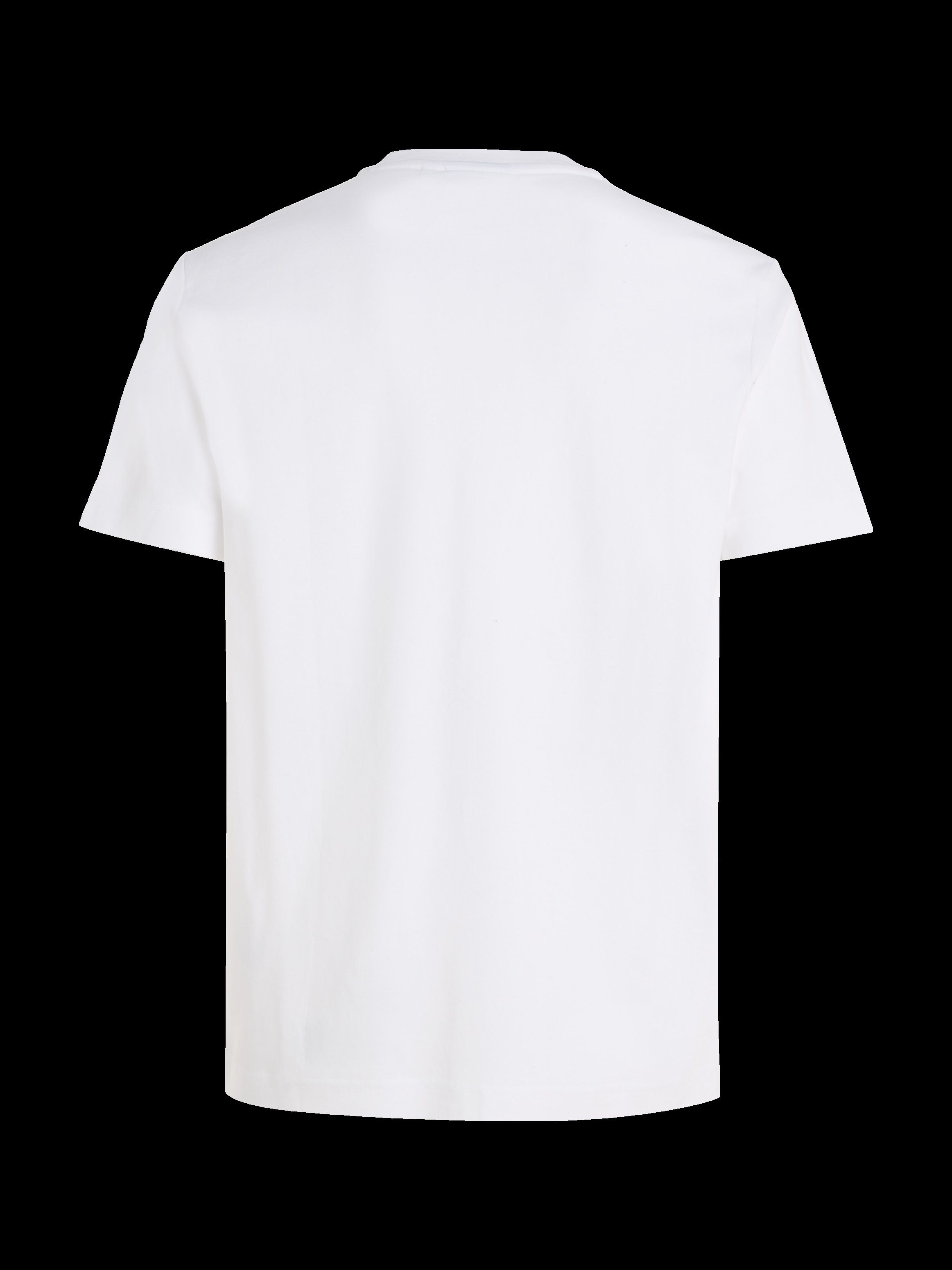 Calvin Klein T-shirt Micro Logo van dikke winterjersey, met logoprint