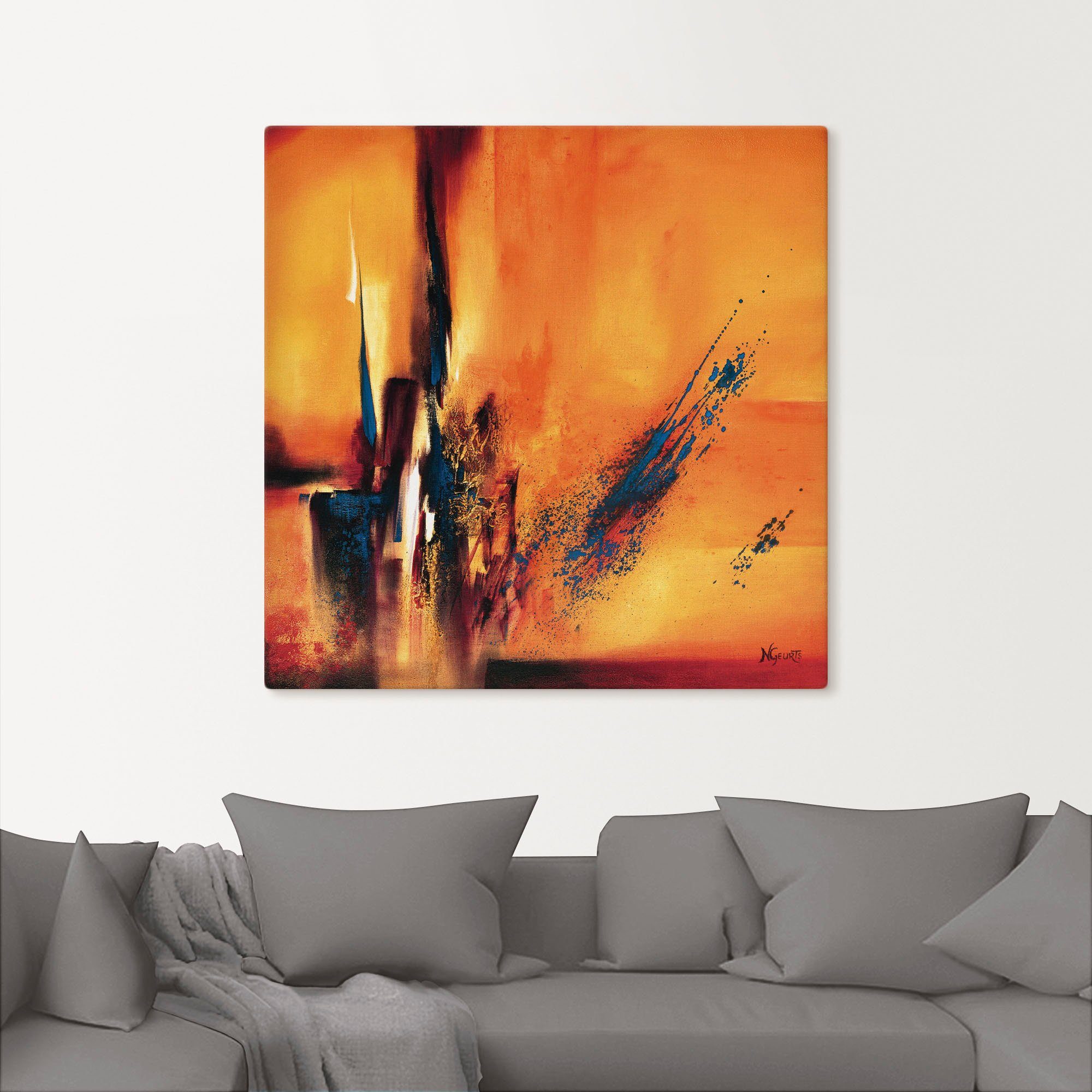 Artland Artprint op linnen Abstracte impressies I gespannen op een spieraam