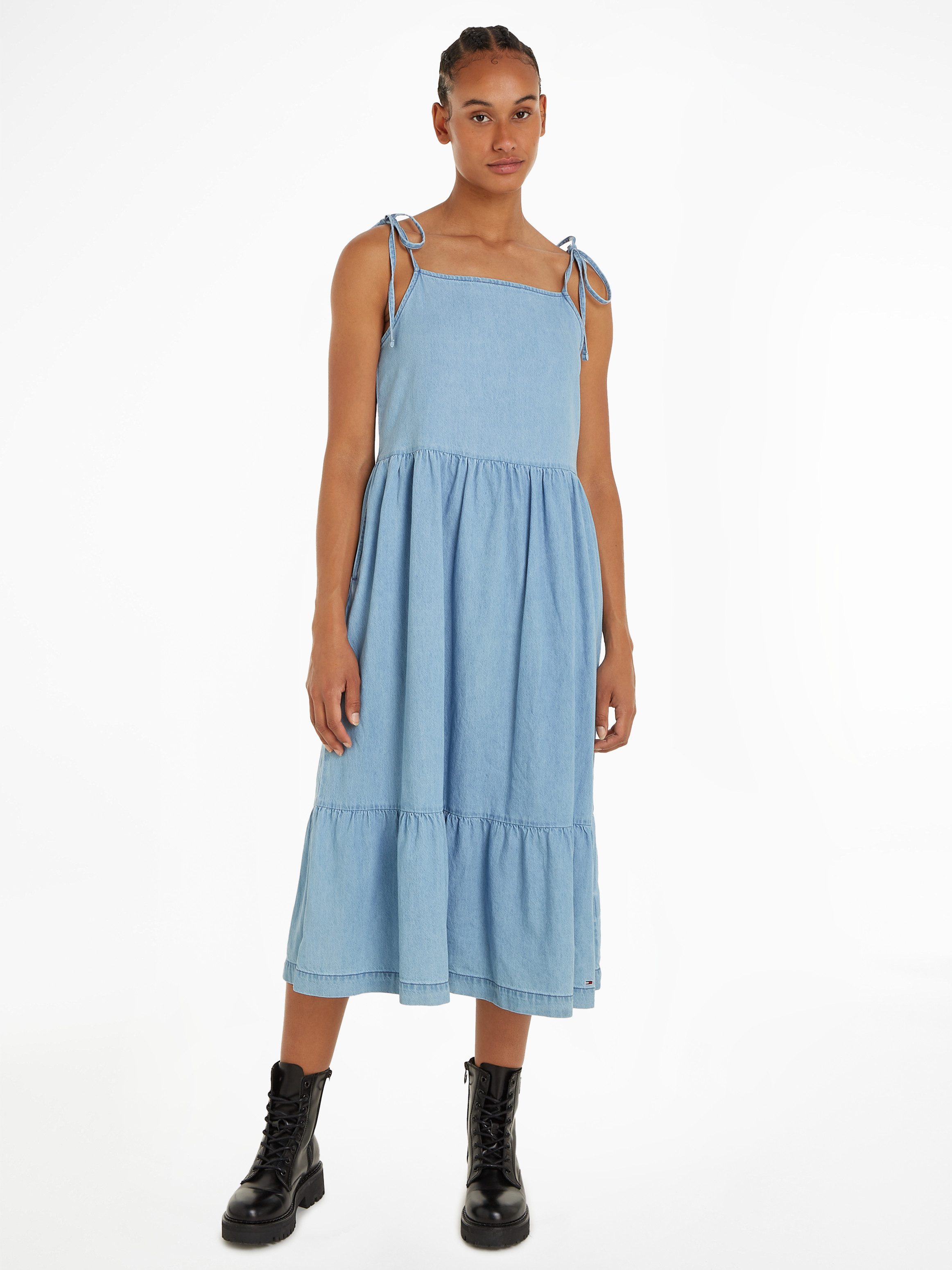 Tommy Jeans Curve Blousejurk TJW CHAMBRAY DRESS EXT