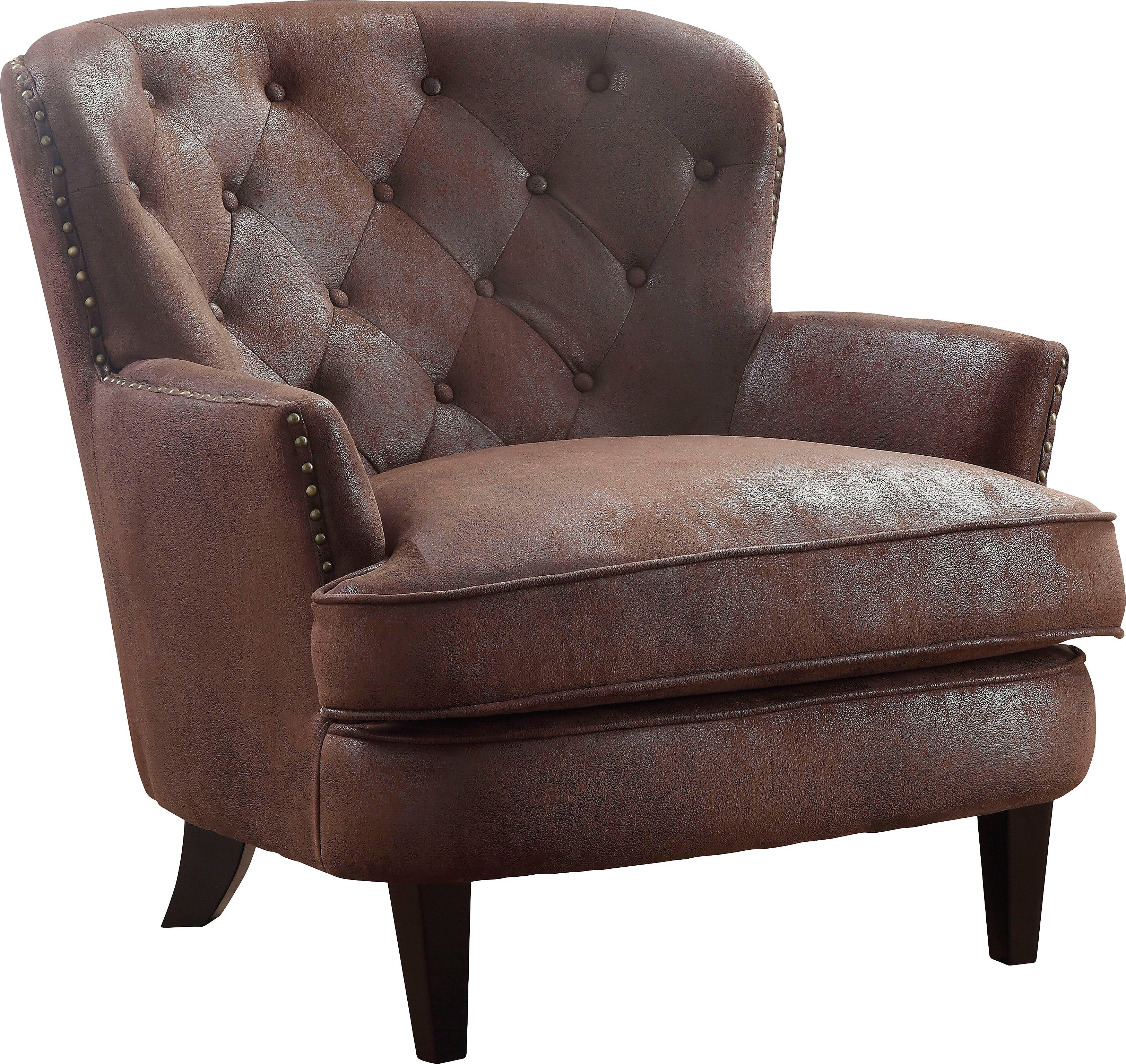 ATLANTIC home collection Fauteuil Luipaard met pocketveringskern