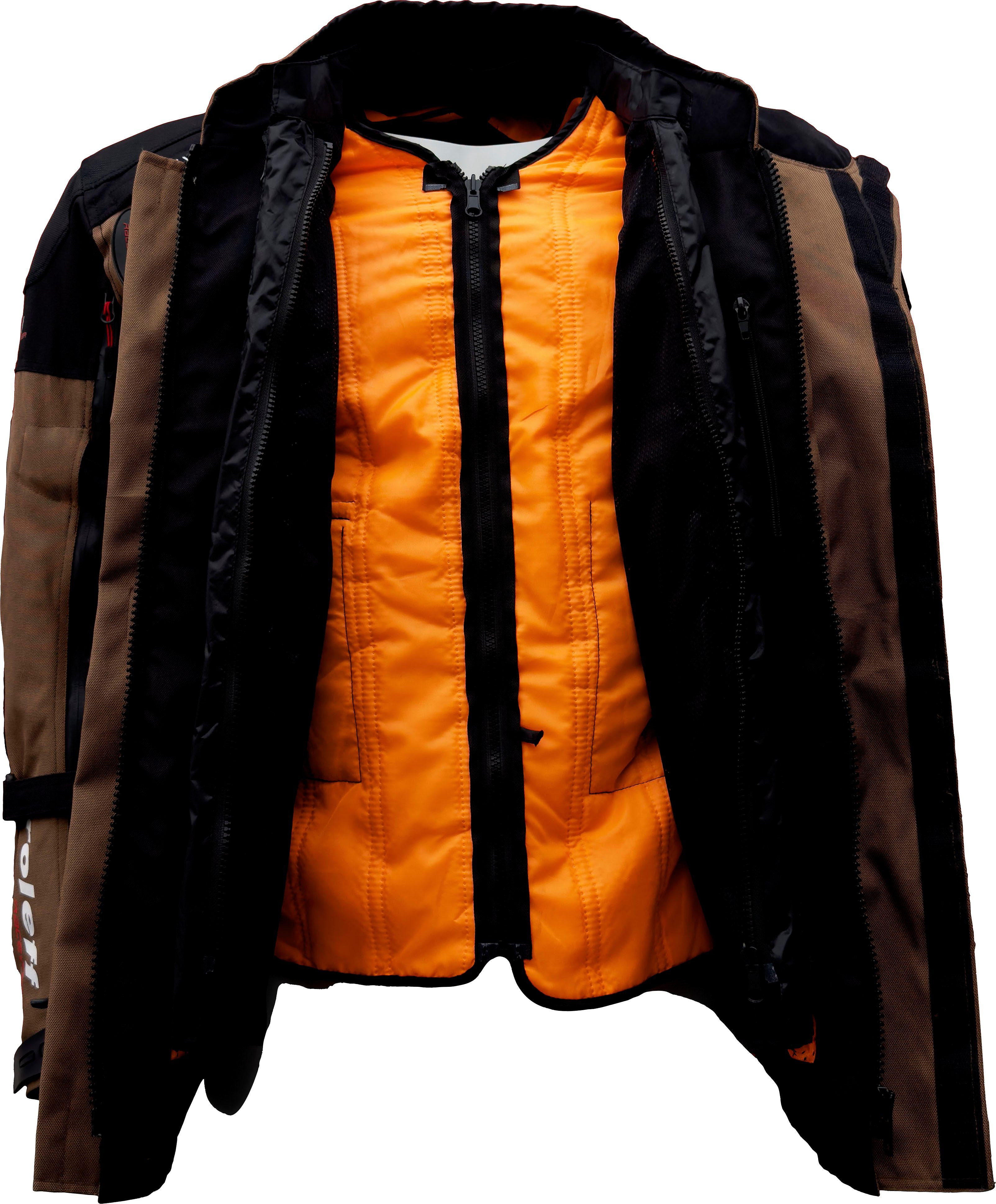 roleff Bikerjack Enduro met beschermers, optimale ventilatie