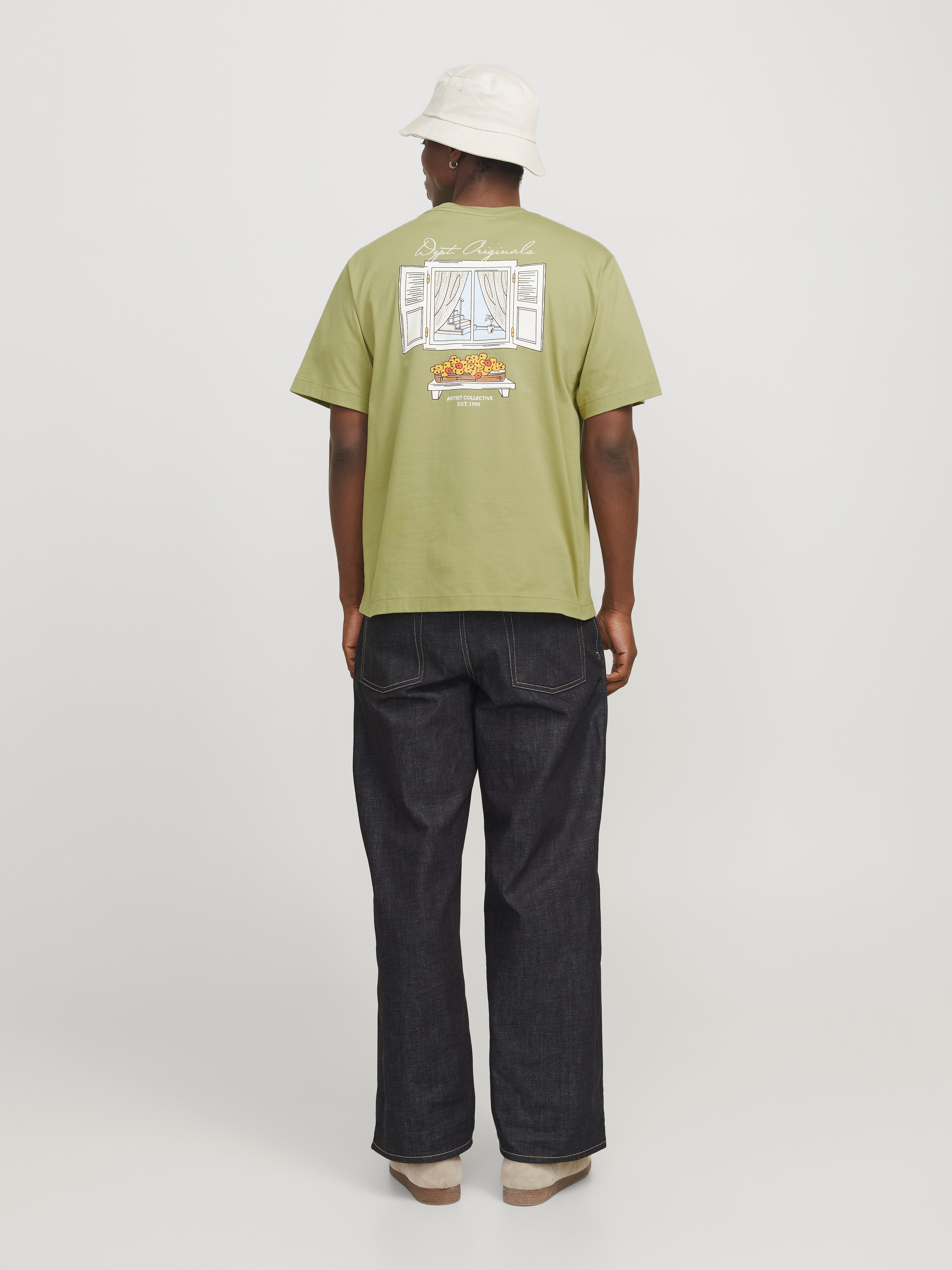 Jack & Jones T-shirt JORISLINGTON BACK TEE SS CREW NECK SN