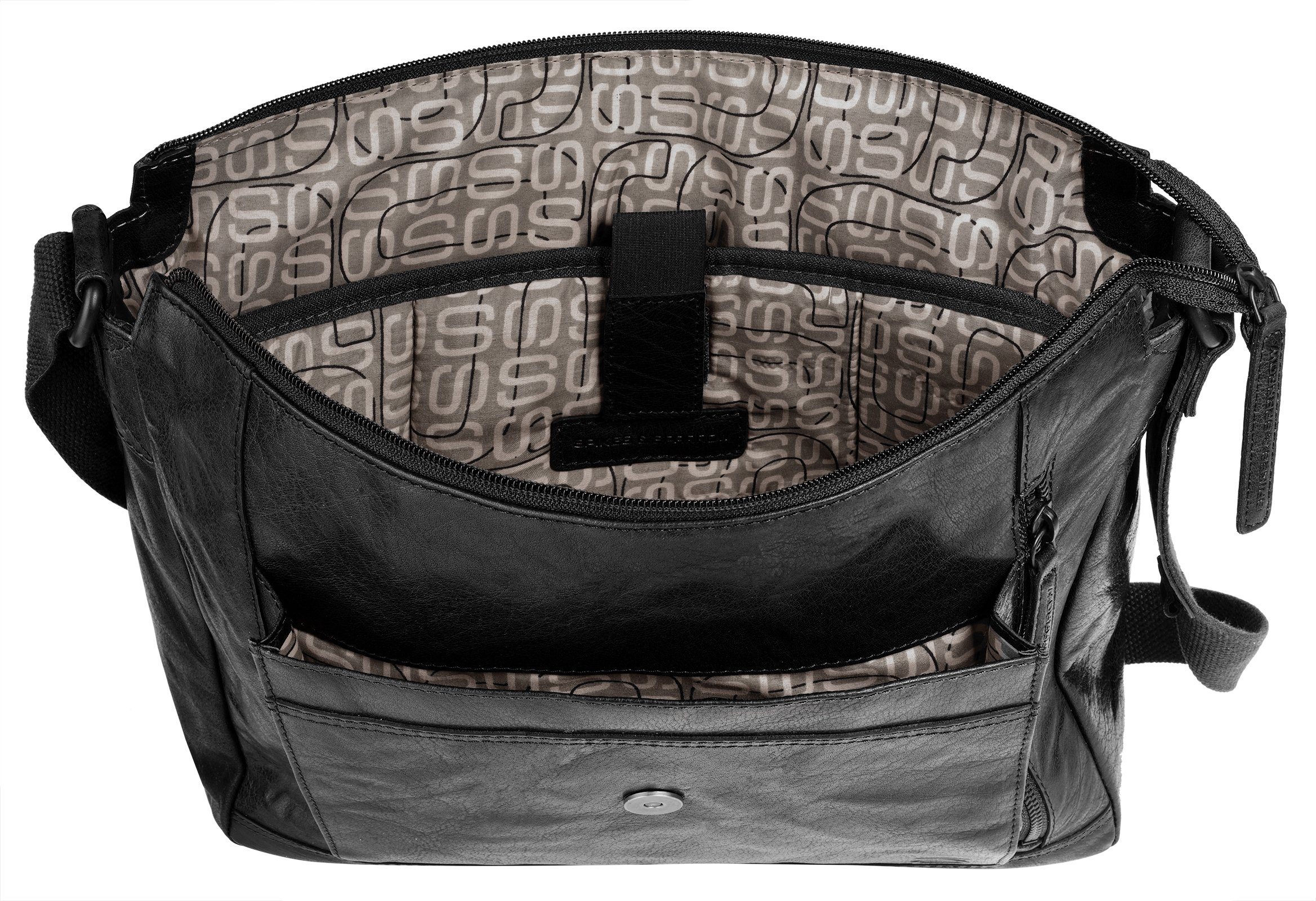 Spikes & Sparrow Messenger Bag echt leder