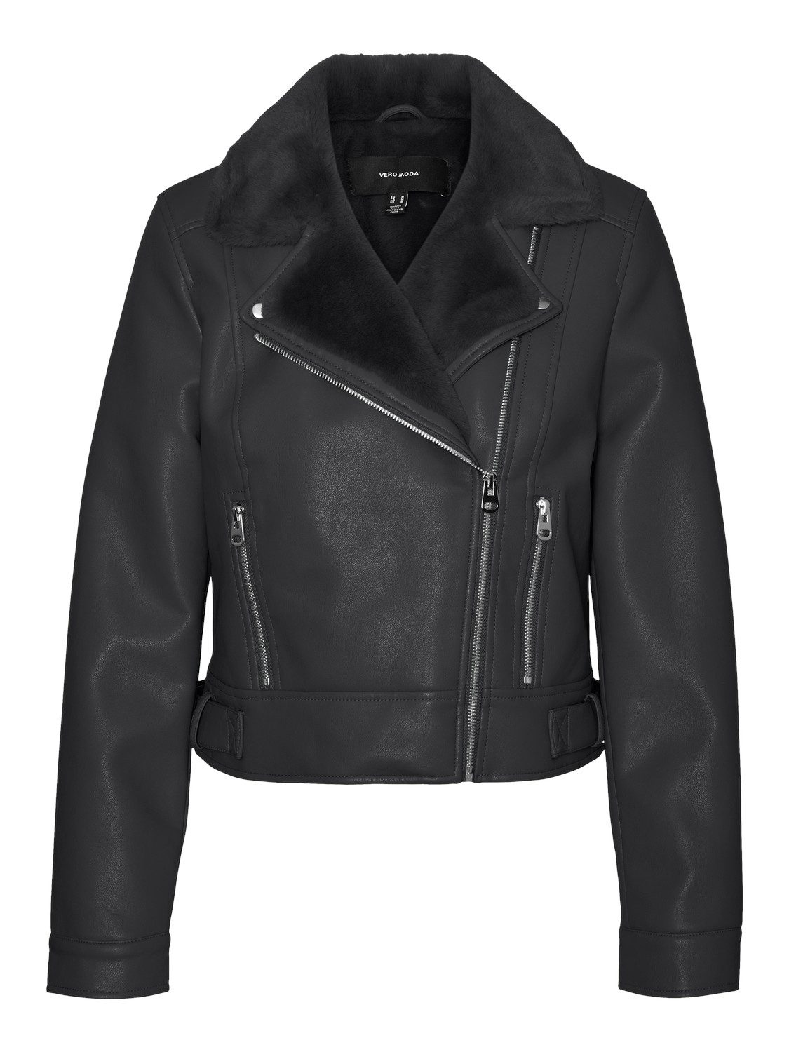 Vero Moda Imitatieleren jack VMHAILEY SHORT COATED JACKET