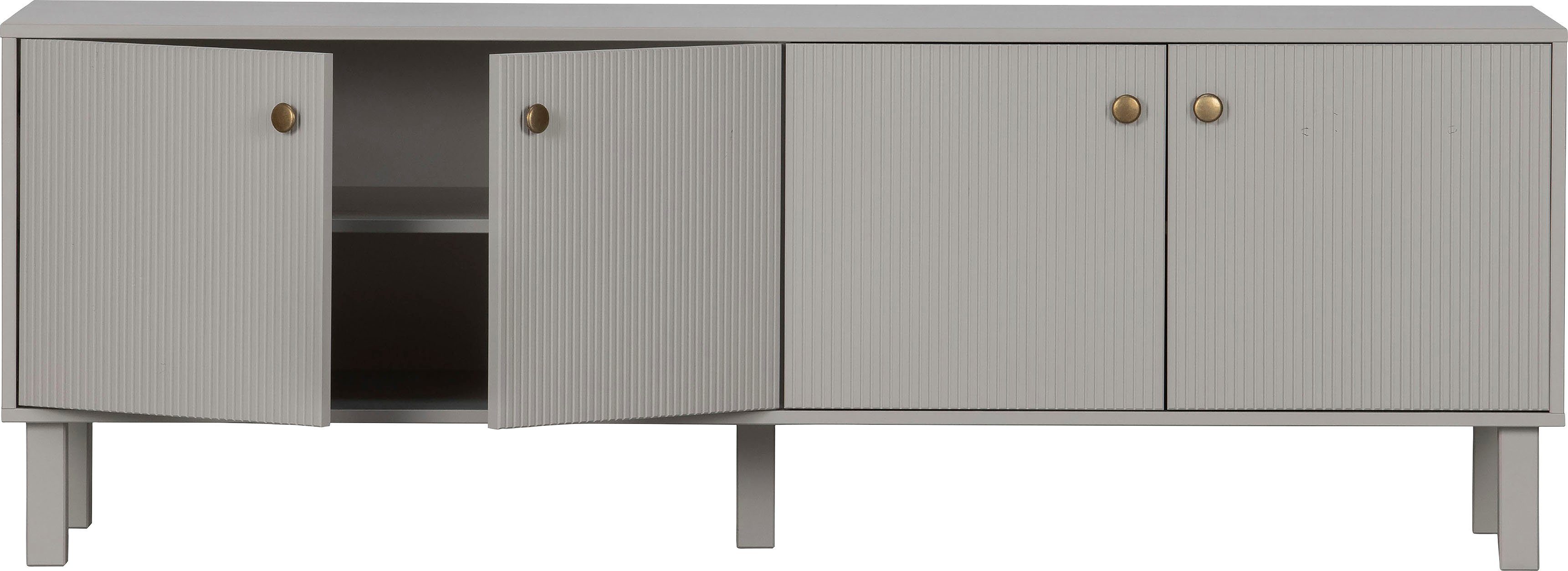 WOOOD Tv-meubel Madu TV-dressoir met 4 planken, h 56 cm x b 160 cm