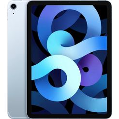 apple tablet ipad air (2020) wi-fi 64gb, 10,9 ", ipados, inclusief oplader blauw