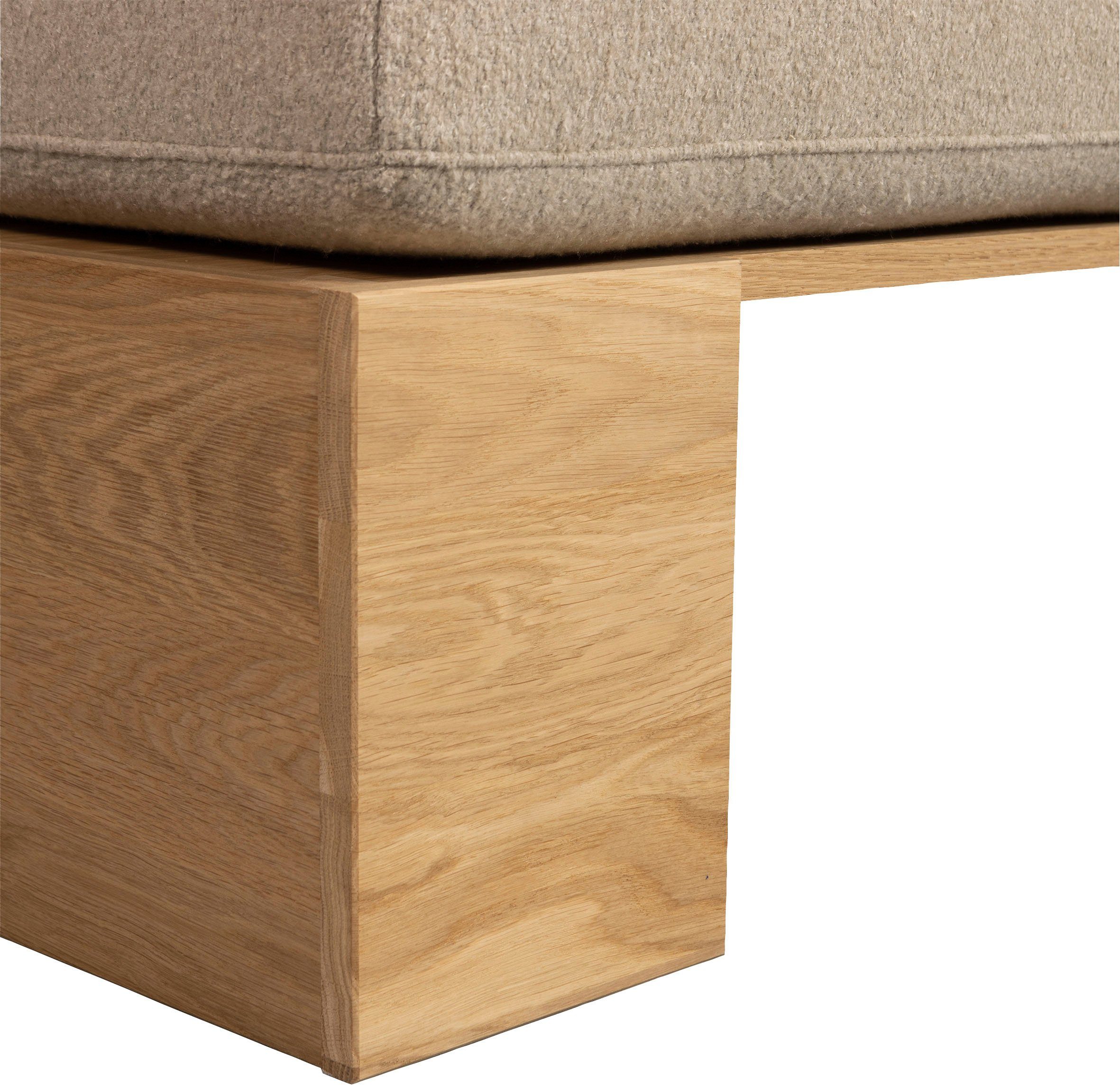 WOOOD Eetbank Dine Bank, met comfortabele zitkussens, breedte 200 cm