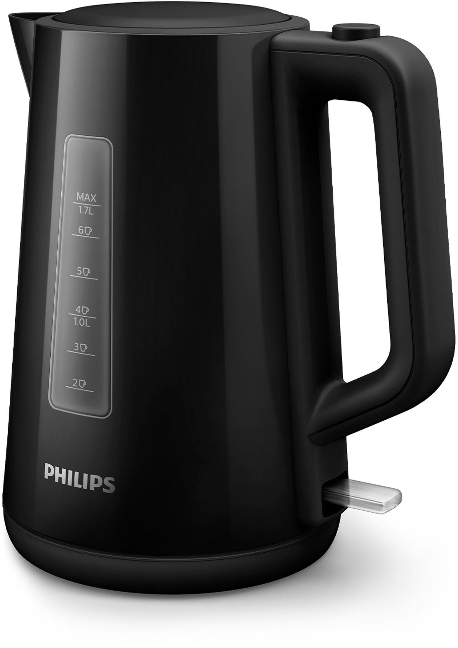 Philips Waterkoker HD9318/20 Serie 3000, 1,7 l, Droogloopbescherming, zwart