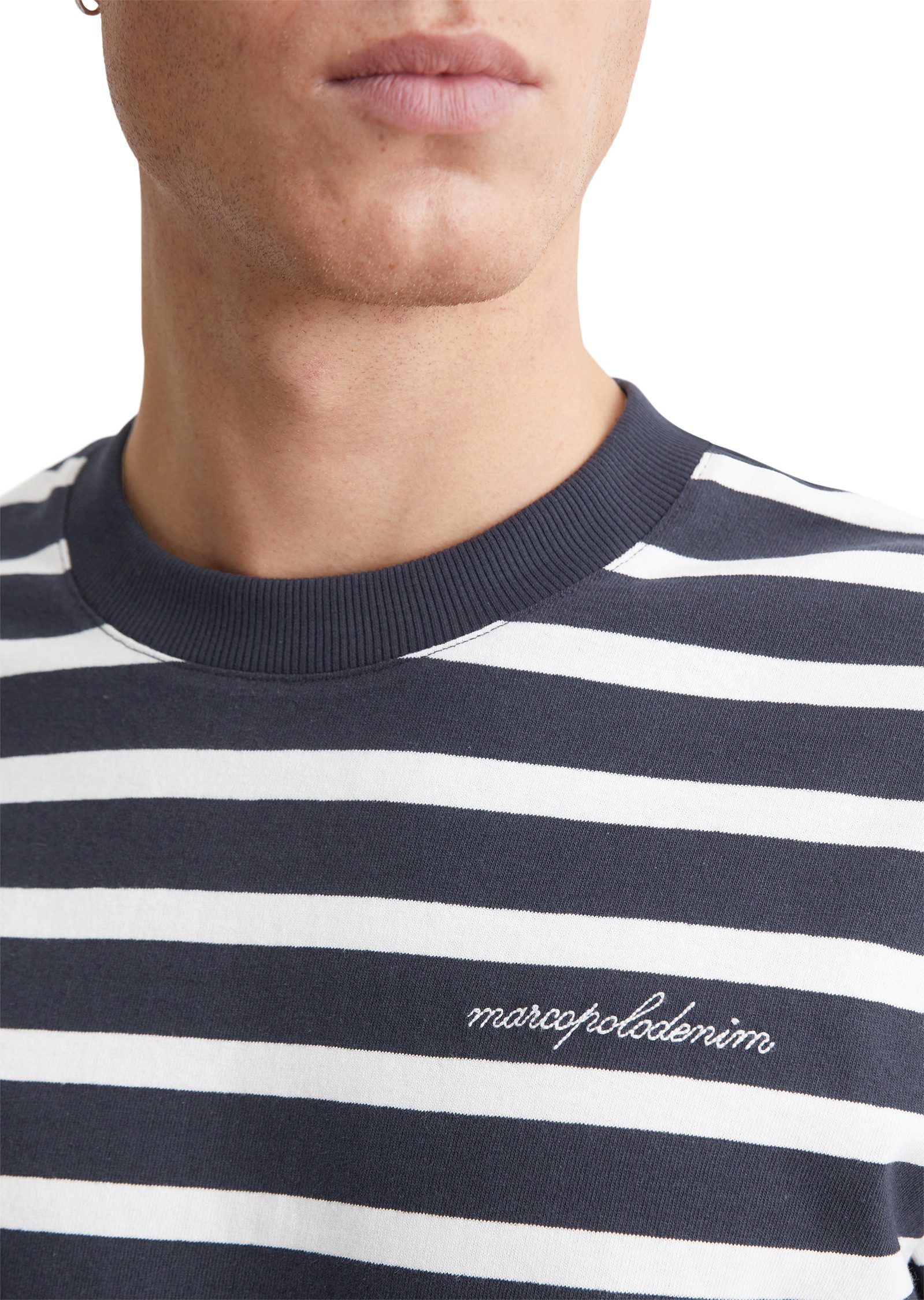 Marc O'Polo DENIM Longsleeve modieus gestreept