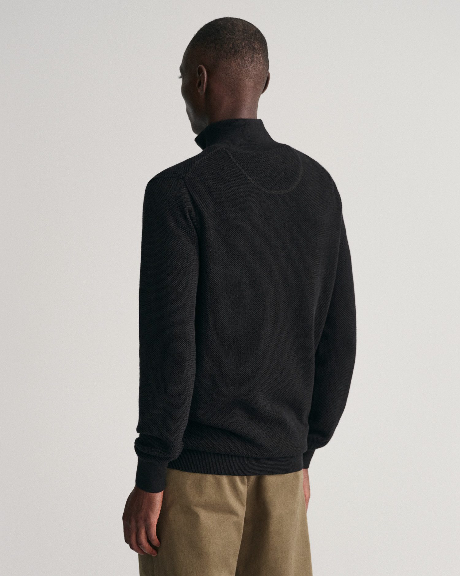 Gant Schipperstrui COTTON PIQUE HALF ZIP