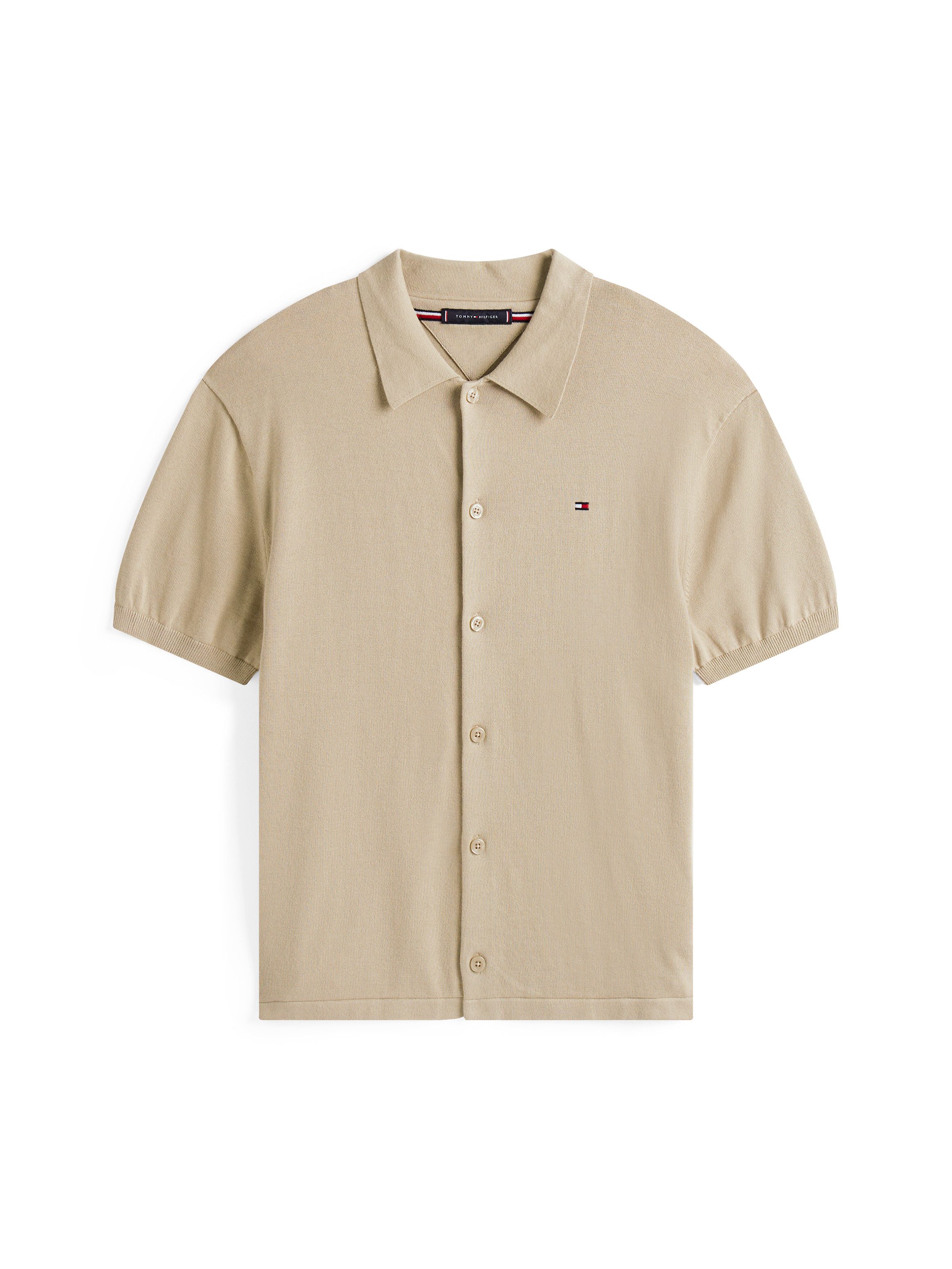 Tommy Hilfiger Overhemd met korte mouwen ESSENTIAL COTTON SS OVER SHIRT