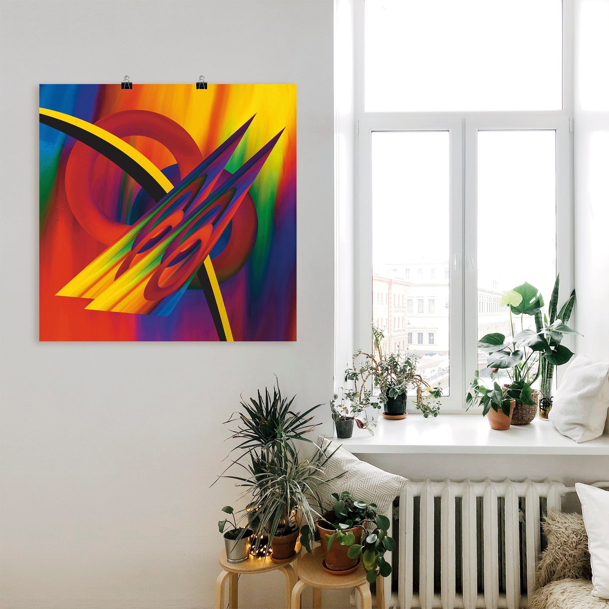 Artland Poster Modern multicolour als artprint van aluminium, artprint op linnen, muursticker of poster in verschillende maten