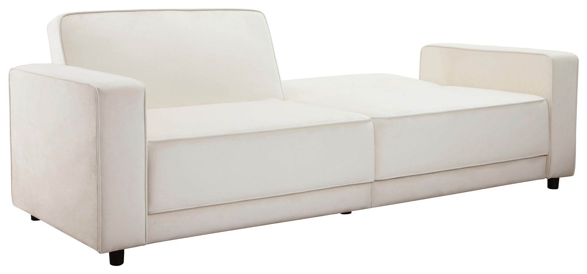 Dorel Home 3-zitsbank Allie slaapbank 225 cm Slaapbank functie (108/190cm), trendy ribfluweel of onderhoudsvriendelijk velours