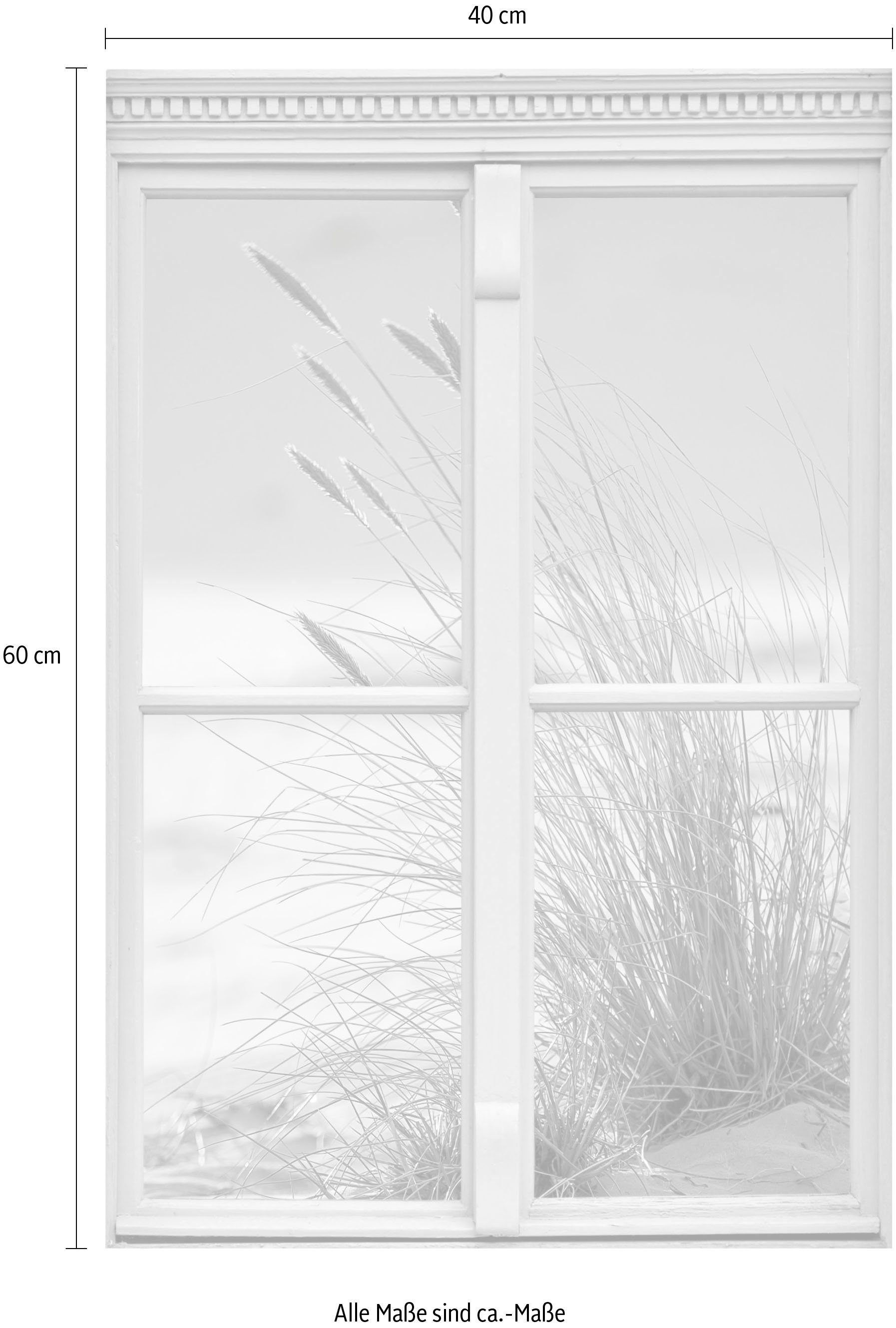 queence Wandfolie Duin Muursticker, muurdecoratie, zelfklevend, 3D, raam