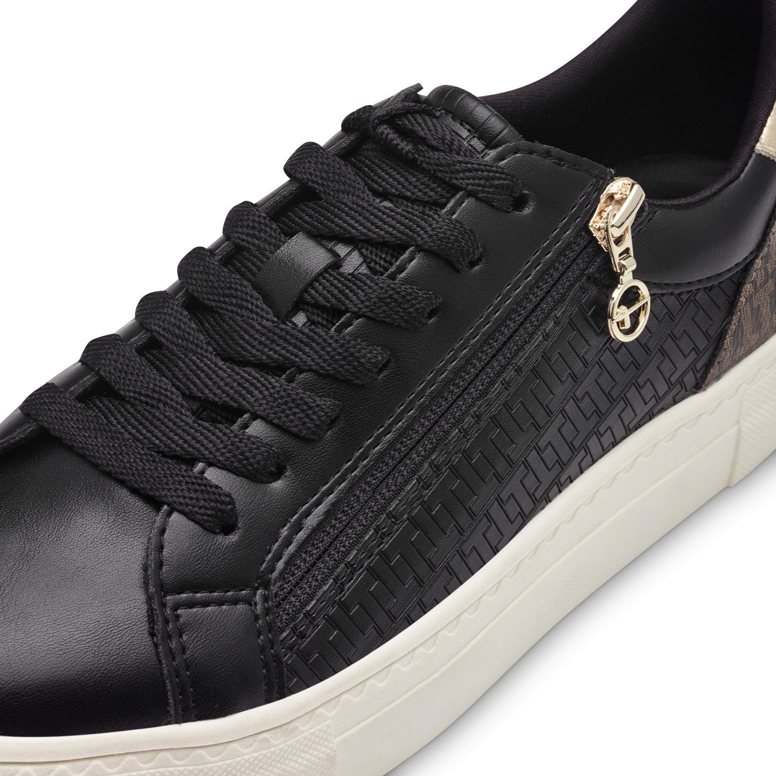 Tamaris Plateausneakers vrijetijdsschoen, lage schoen, veterschoen in vegan uitvoering