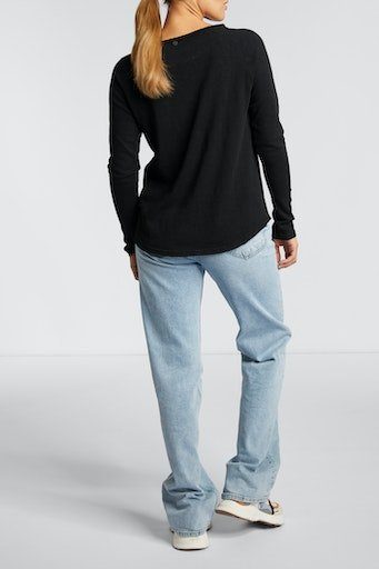 Rich & Royal Shirt met lange mouwen 2409 O HJ LS met open halslijn en zoom