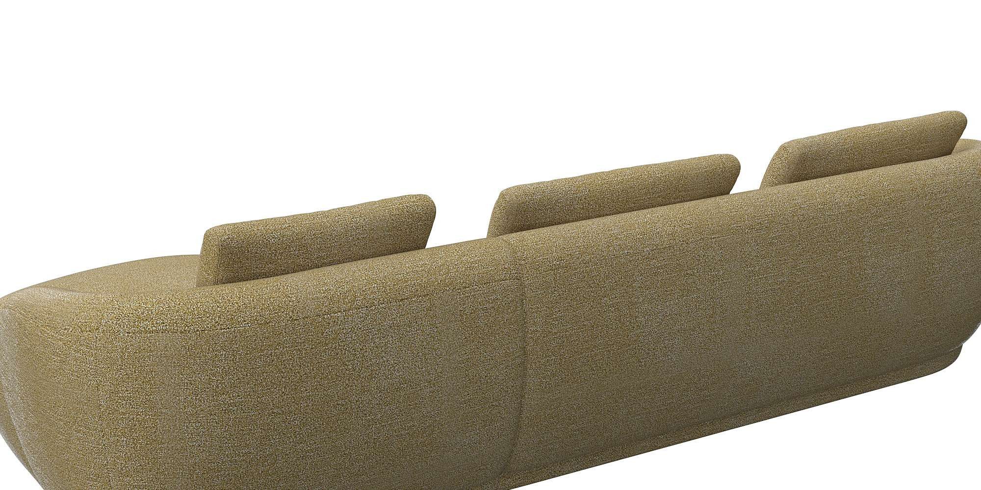 FLEXLUX Zithoek Torino, rond, L-vorm, bankhoek met recamière, longchair-sofa