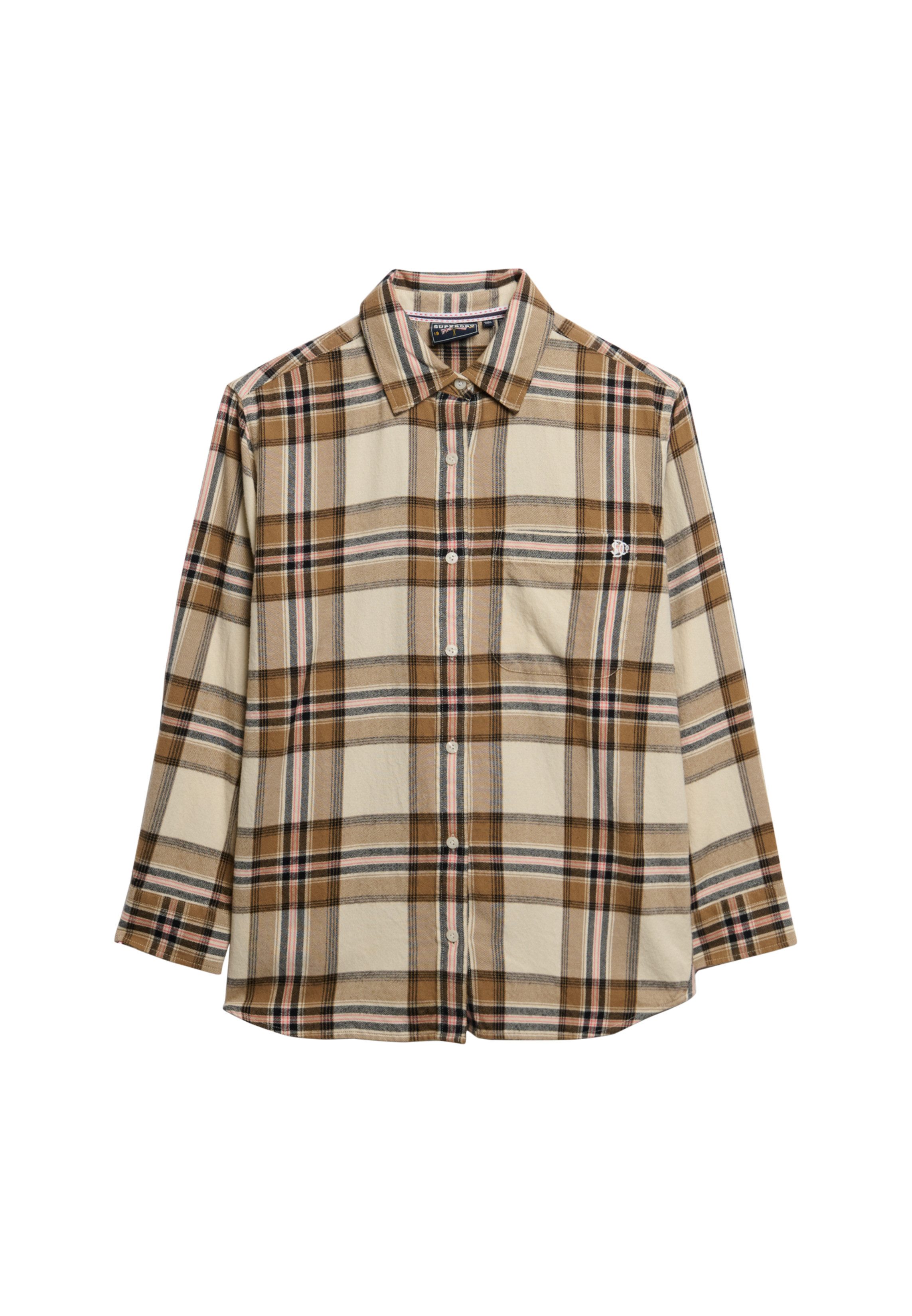 Superdry Geruite blouse CHECK FLANNEL BOYFRIEND SHIRT