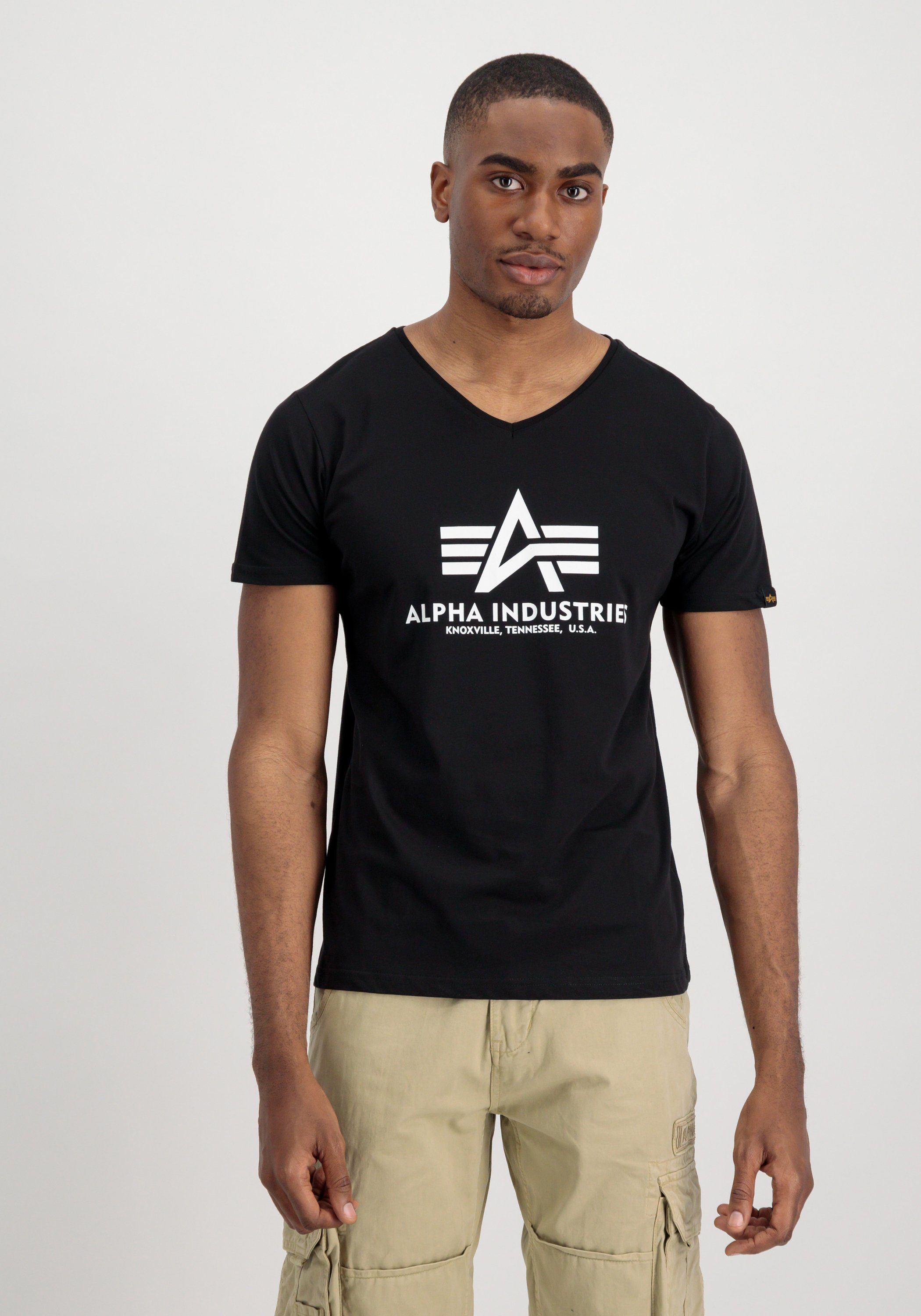 Alpha Industries T-shirt Men T-Shirts Basic V-Neck T