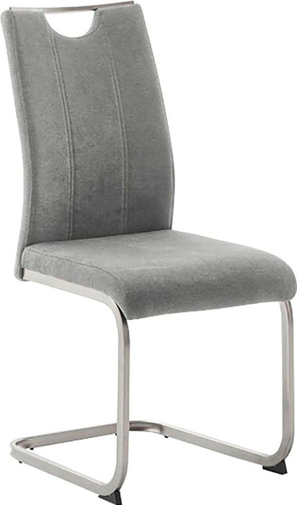MCA furniture Vrijdragende stoel MCA DERESINA sledestoel met handgreep (4-set), schommelstoelen met handgreep, comfort zithoogte van ca. 48 cm