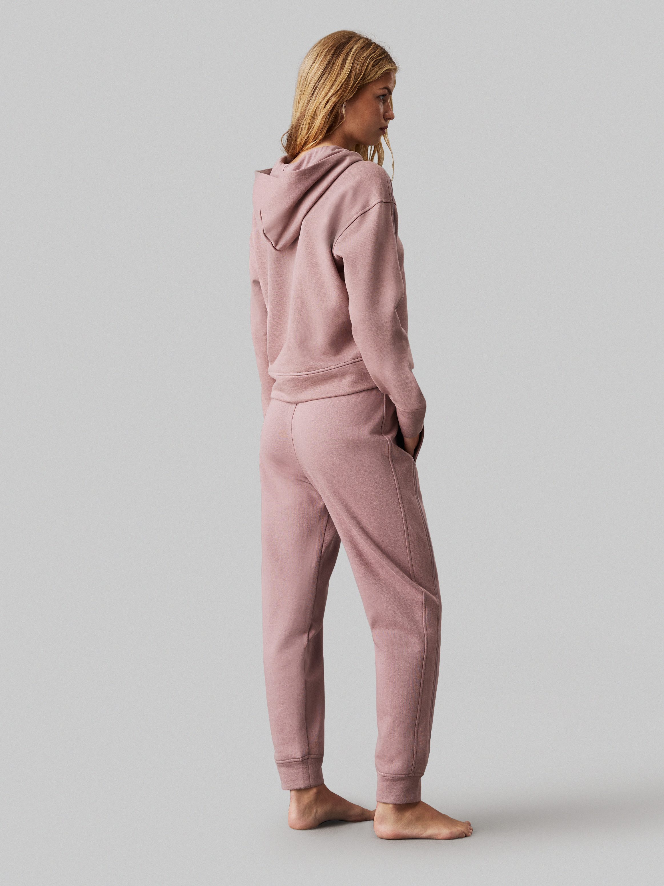 Calvin Klein Hoodie met ton-sur-ton bies