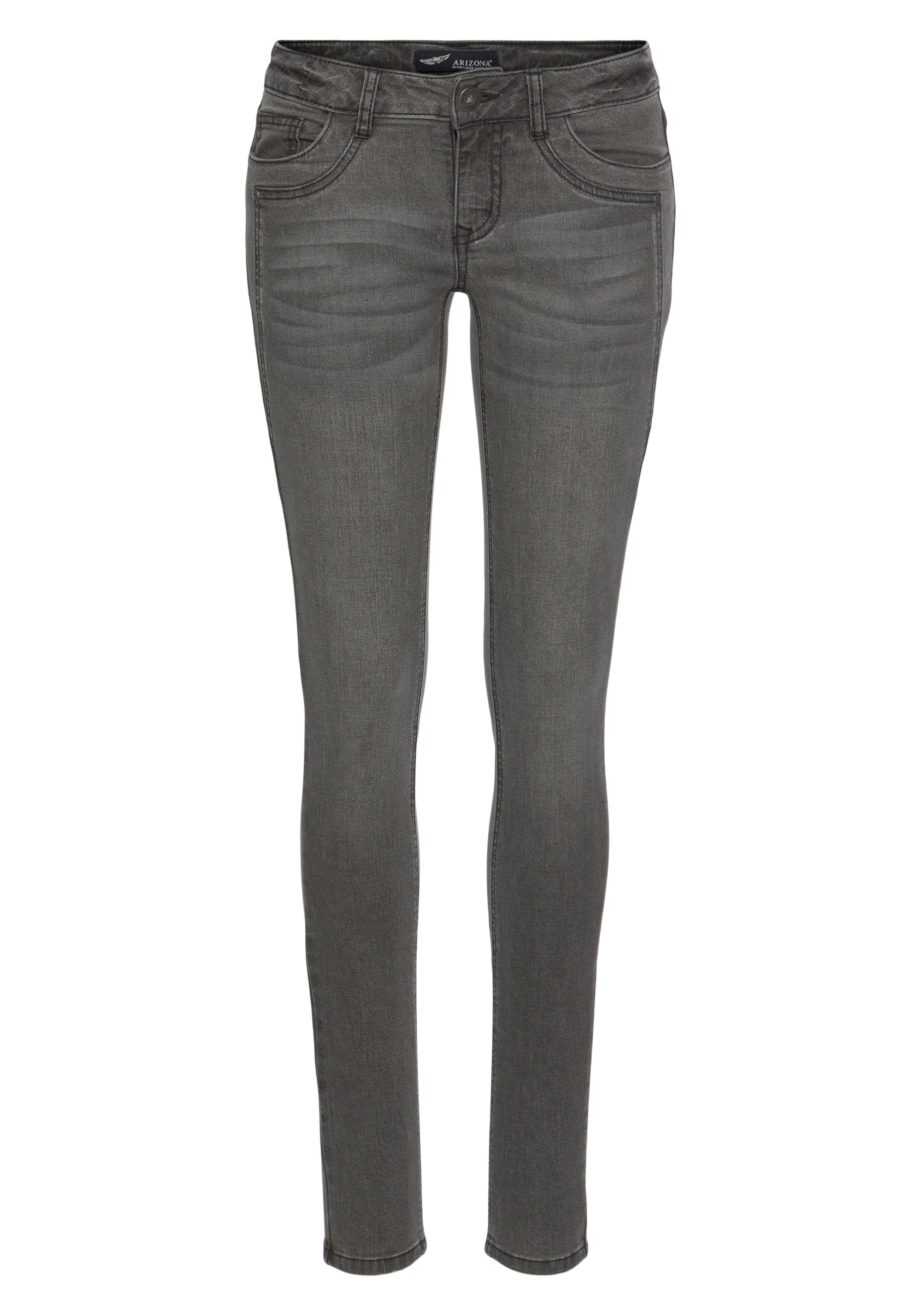 Arizona Skinny fit jeans Met geren extra-strakke been snit, lage taille