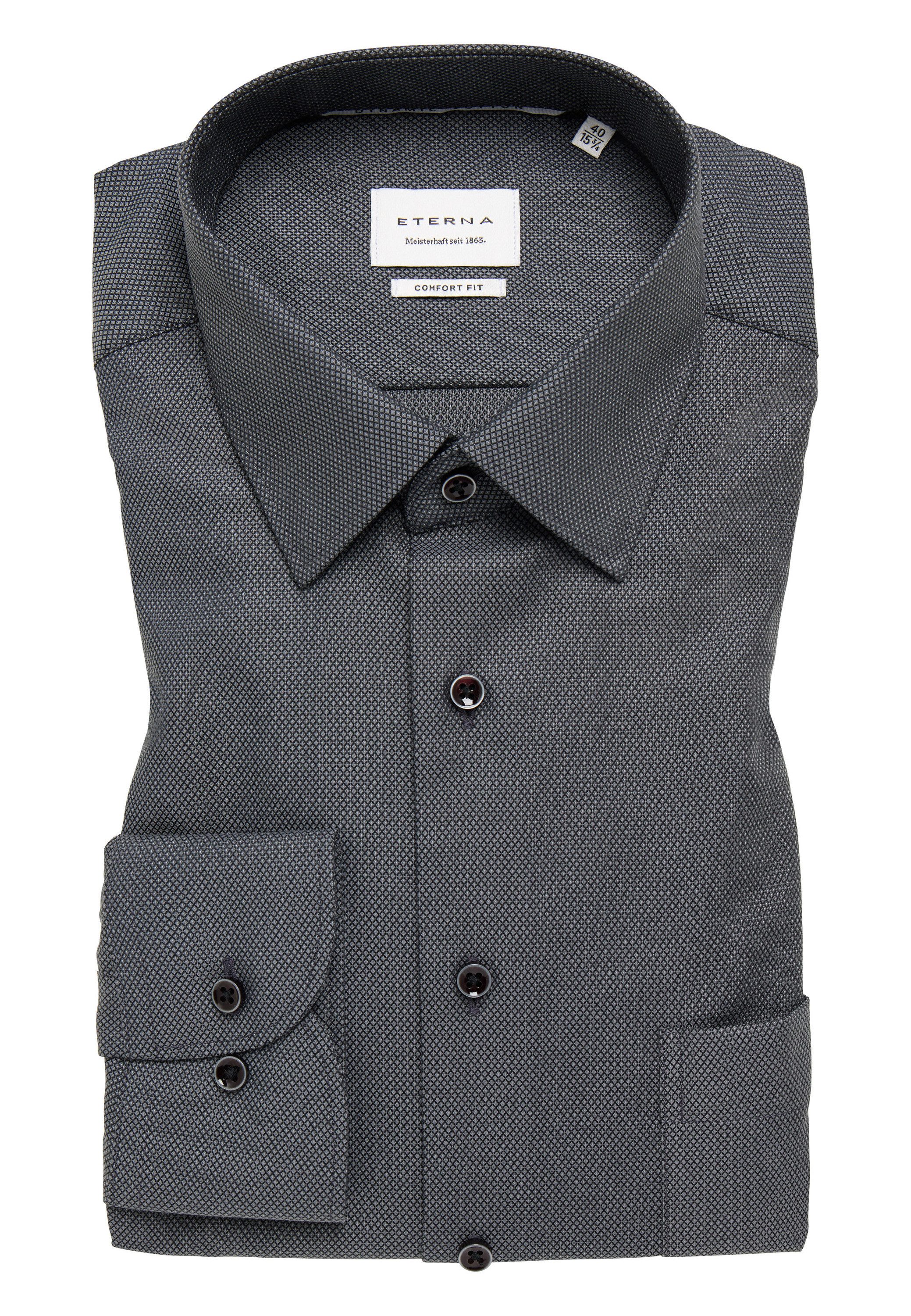 Eterna Overhemd met lange mouwen Comfort fit NON IRON (strijkvrij)