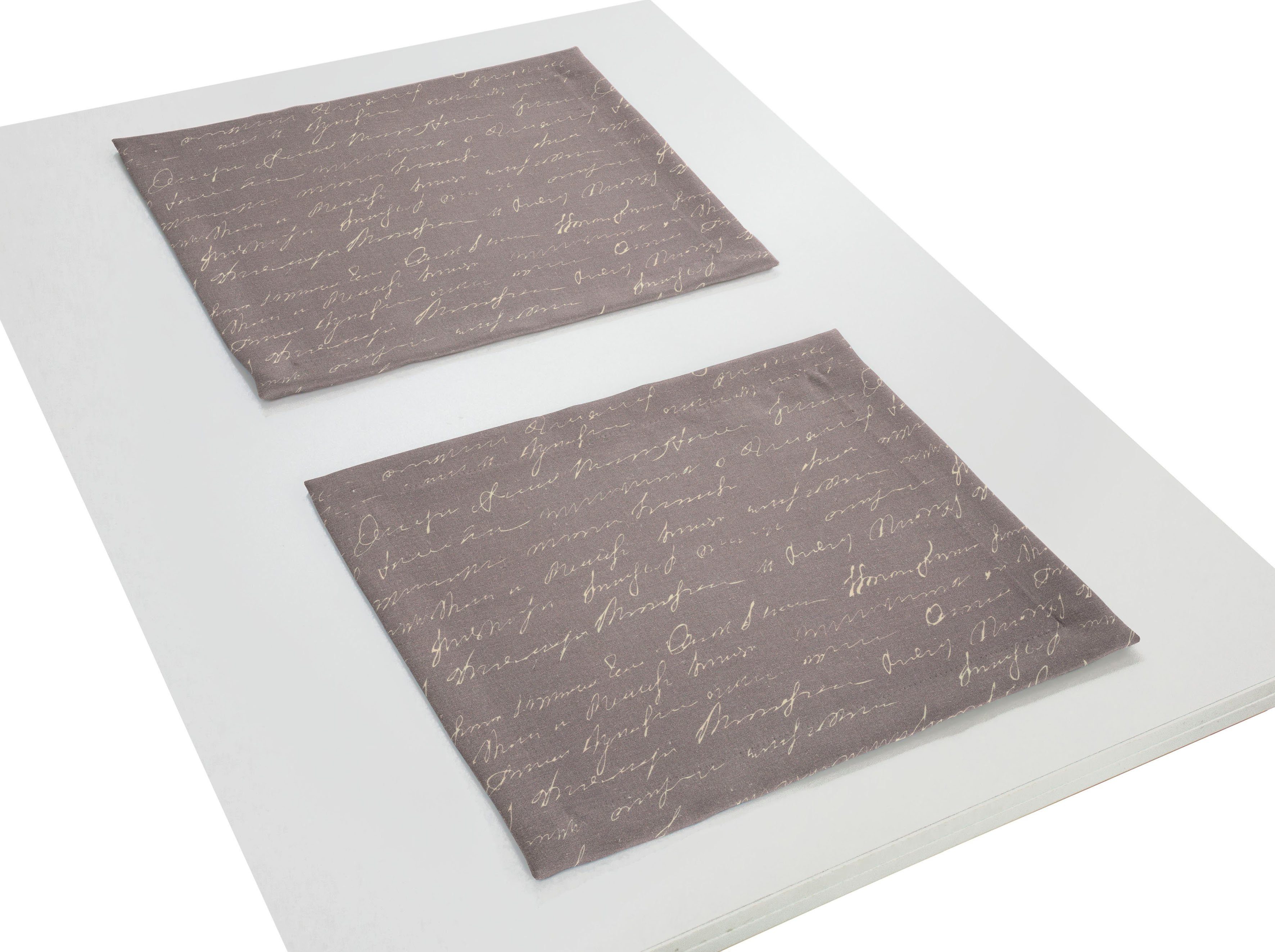 Adam Set placemats Scribble GOTS organic, gecertificeerd door CERES 0242, Made in Germany (2 stuks)