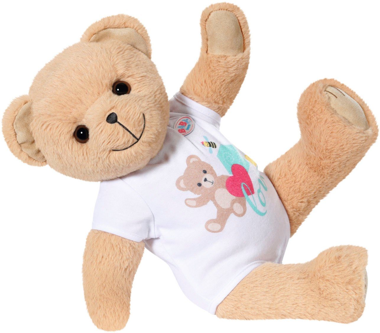 Baby Born Knuffelbeest Teddy beer, wit inclusief boxpakje - teddybeer