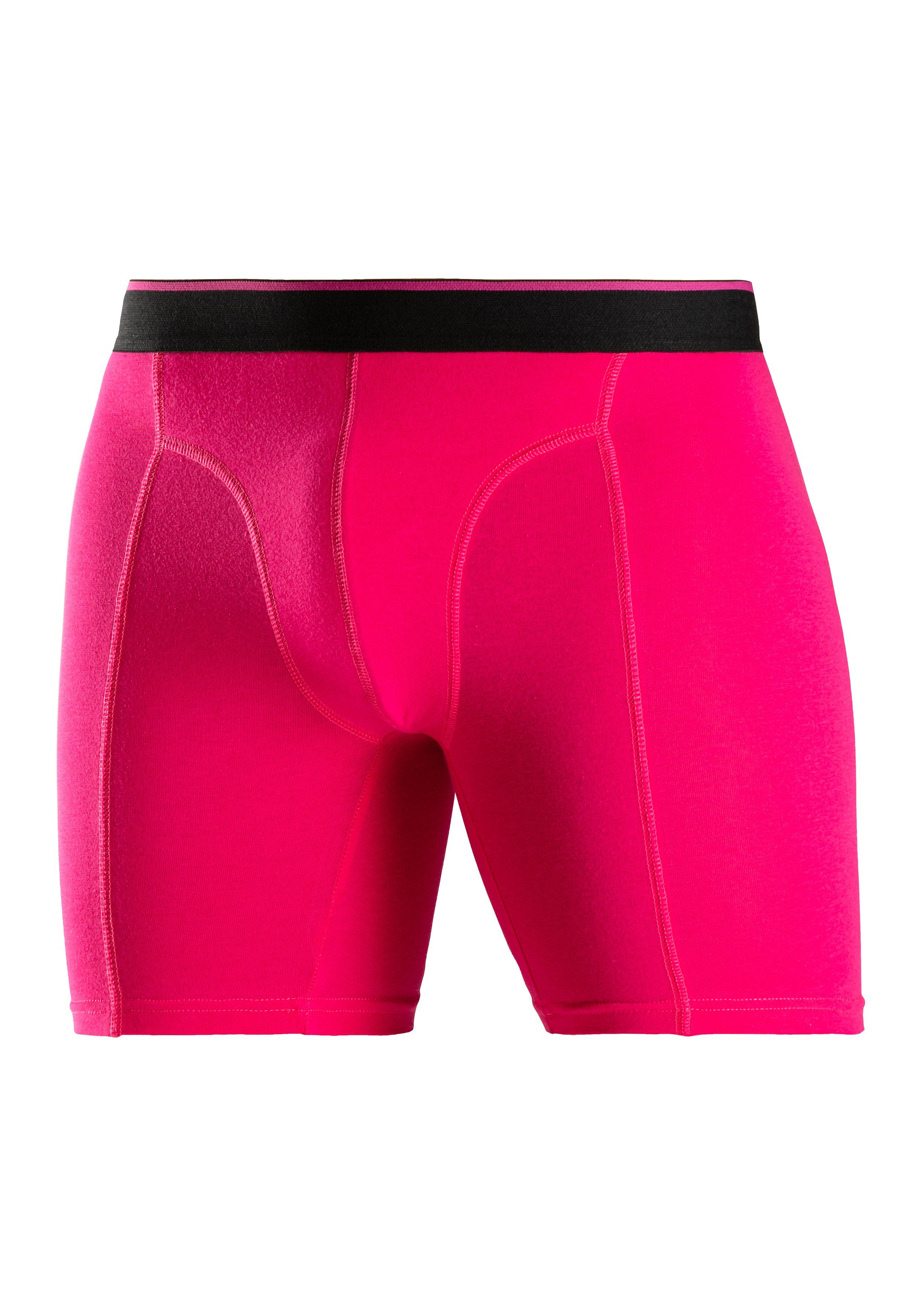 AUTHENTIC LE JOGGER Lange boxershort met twee kleuren geweven band en langere pijpen (set, 5 stuks)