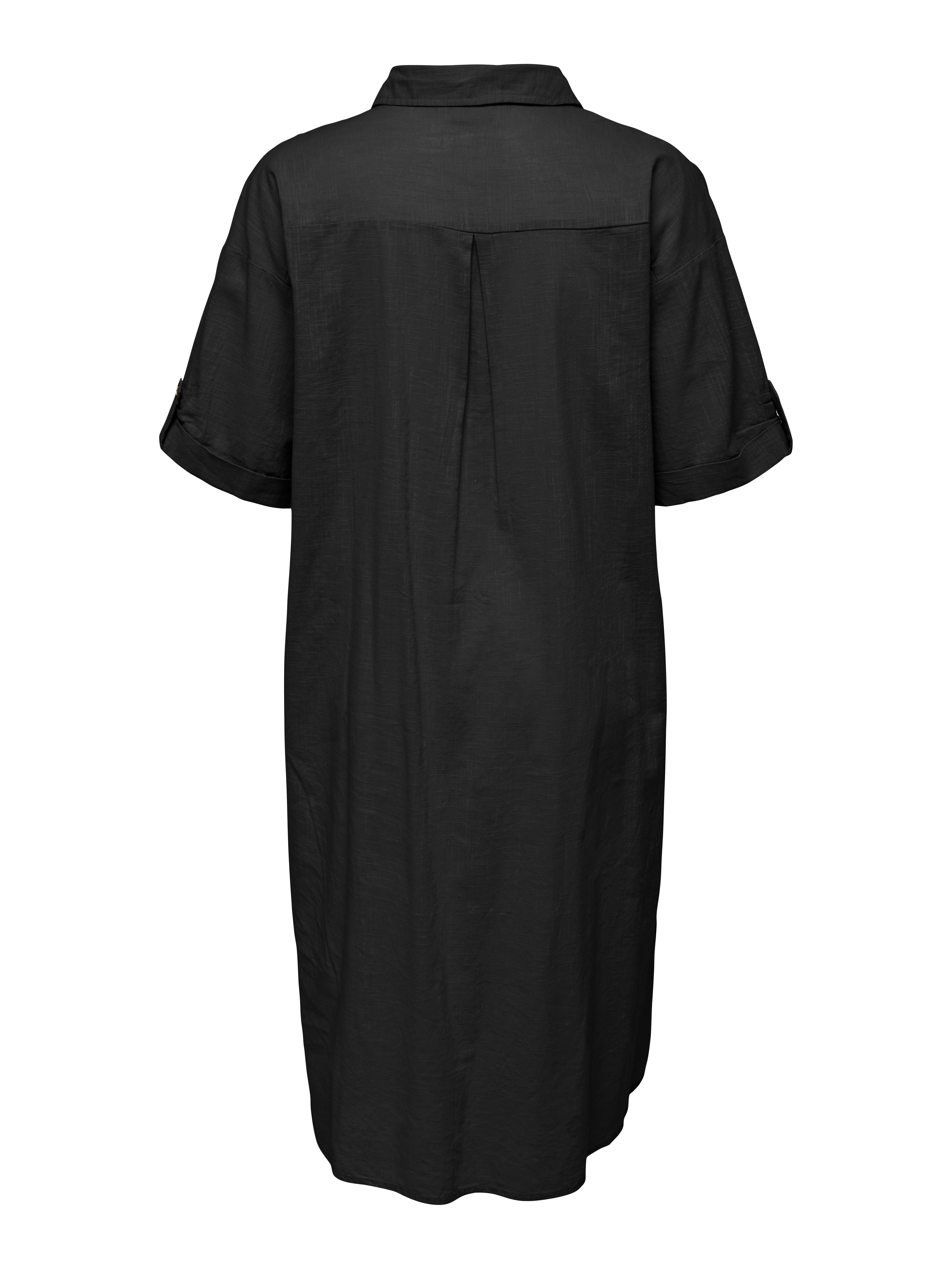 ONLY CARMAKOMA Blousejurk CARCOCO SS BLK SHIRT DRESS WVN