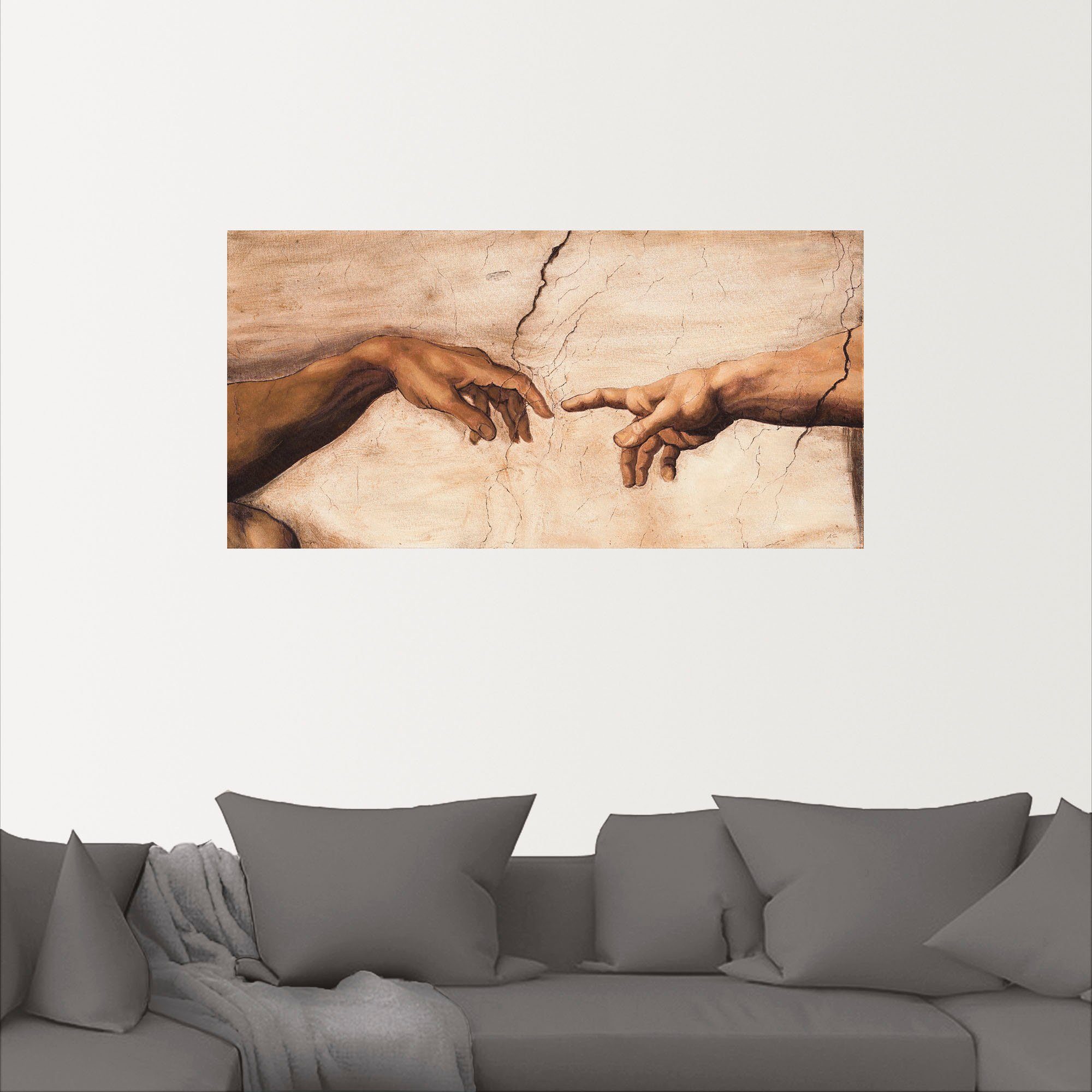 Artland Artprint Handen als artprint van aluminium, artprint voor buiten, artprint op linnen, poster, muursticker
