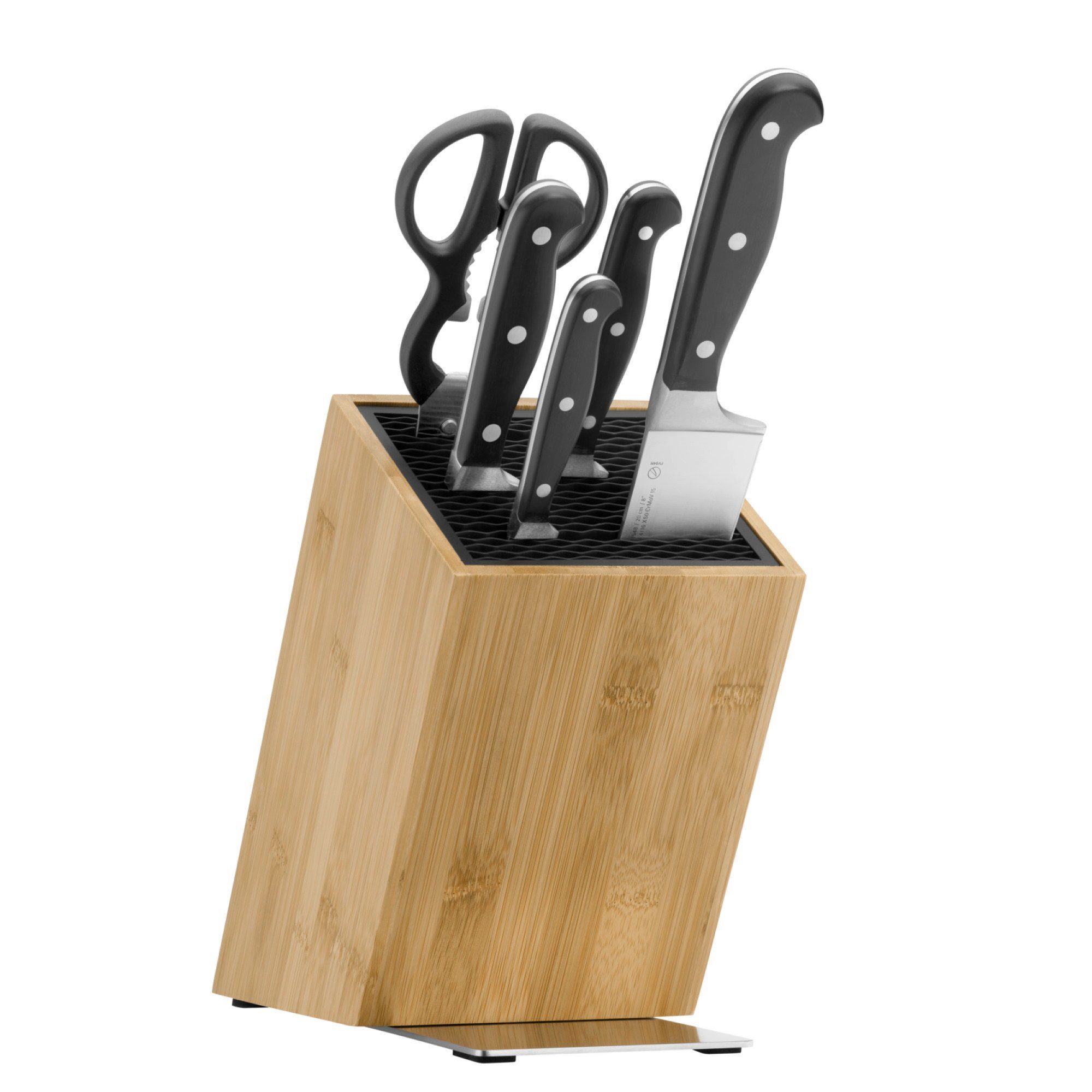 WMF Messenblok Spitzenklasse Plus Lemmeten van speciaal messenstaal, made in Germany (set, 6-delig)